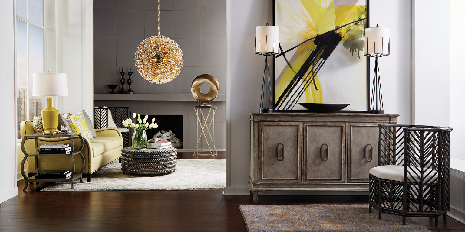 Kate Tiered Table- Gray/Green