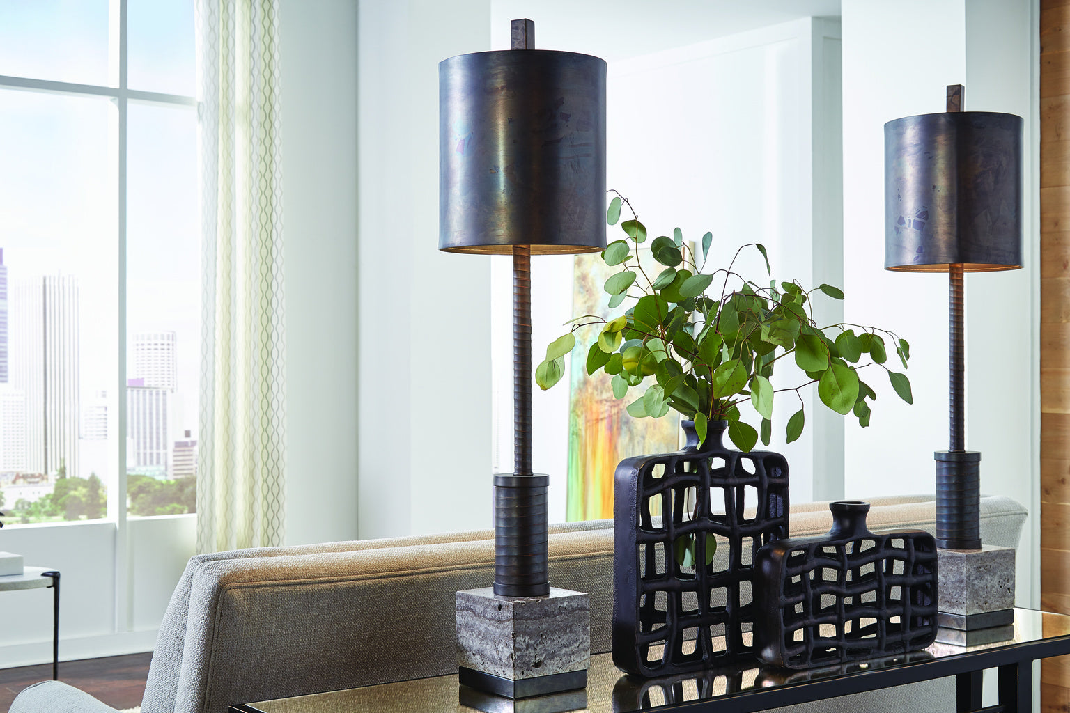 Chelsea Console Table - Bronze