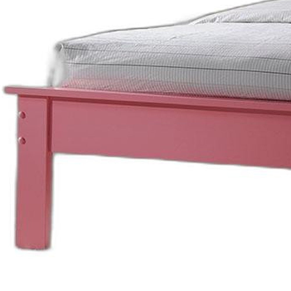 Queen Bed, Pink - Poplar Wood Pink Default Title