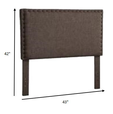 Twin Headboard Only, Brown Linen Default Title