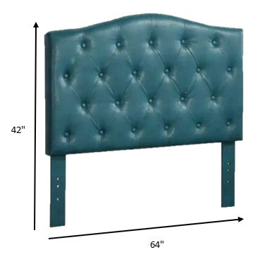 Queen/Full Headboard Only, Blue Pu Default Title