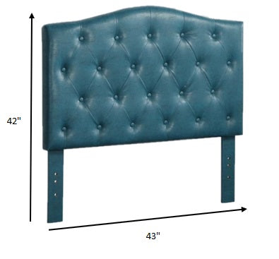 Twin Headboard Only, Blue Pu Default Title