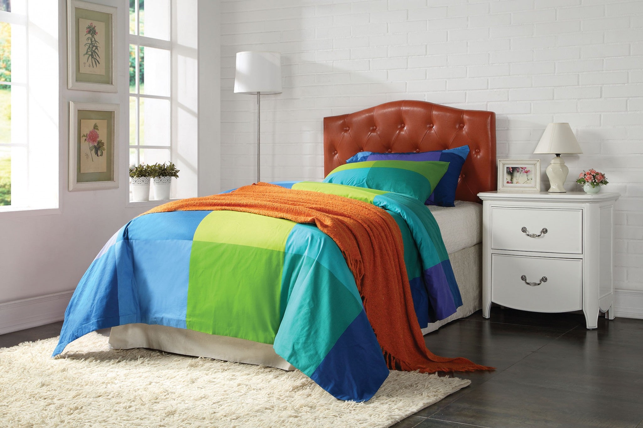 Twin Headboard Only, Red Pu Default Title