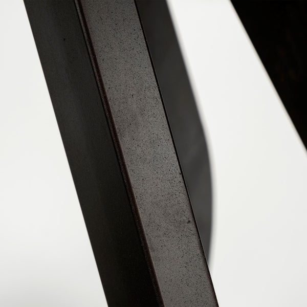 48" Round White Marble Top Black Base Dining Table Candide Home