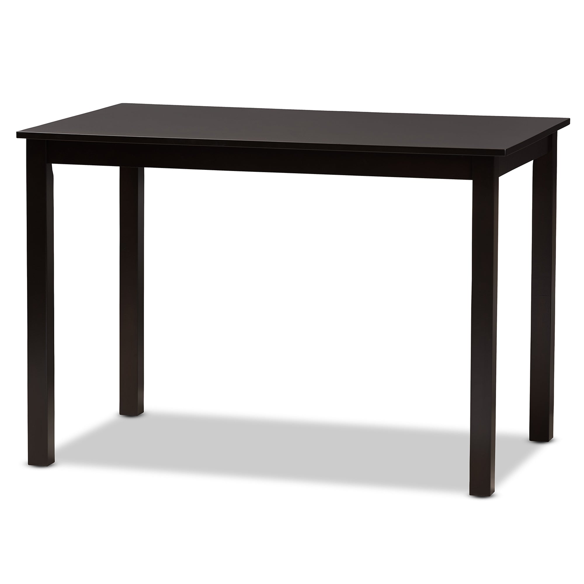 Baxton Studio Clarke Modern and Contemporary Grey Fabric Upholstered and Espresso Brown Finished Wood 5-Piece Dining Set