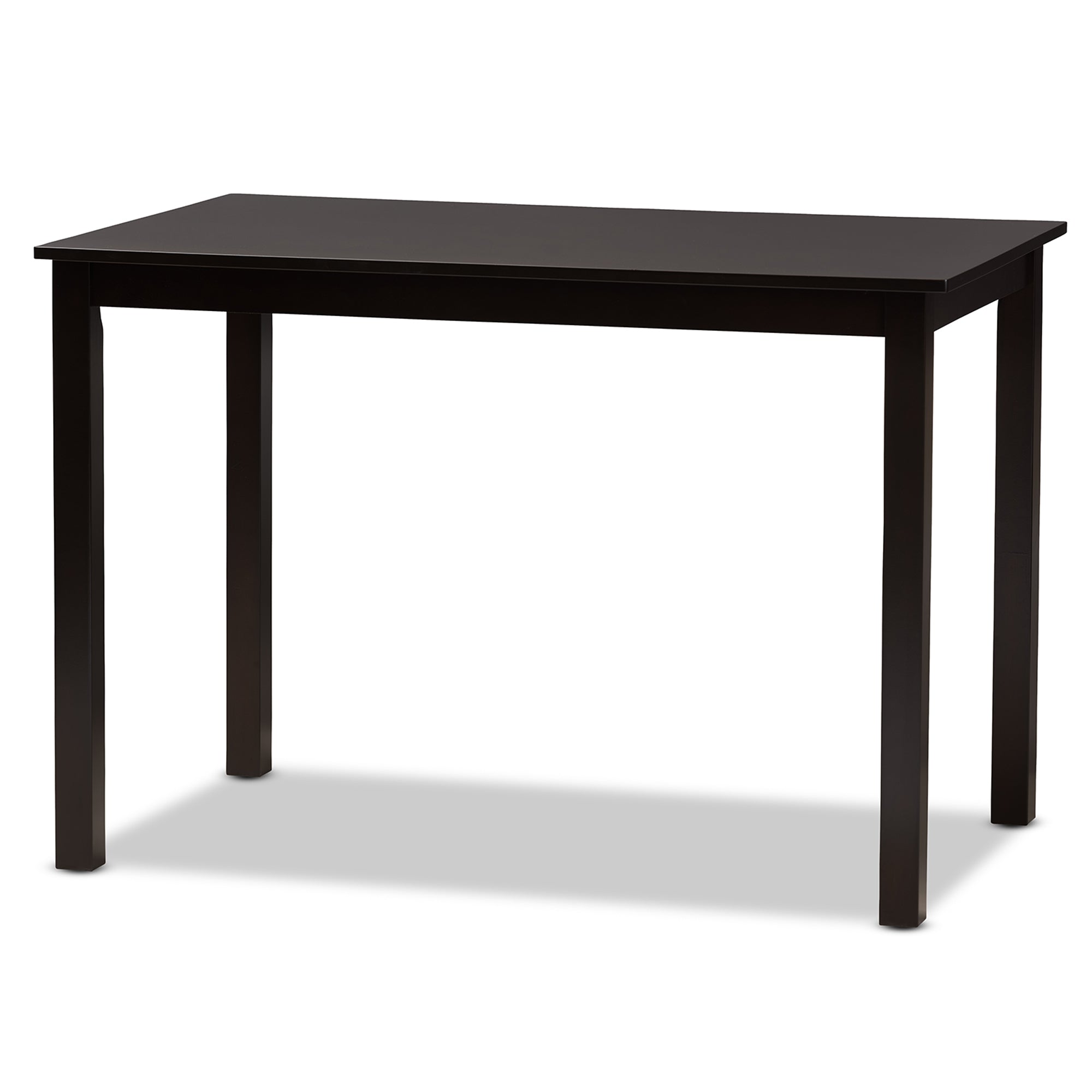 Baxton Studio Clarke Modern and Contemporary Sand Fabric Upholstered and Espresso Brown Finished Wood 5-Piece Dining Set