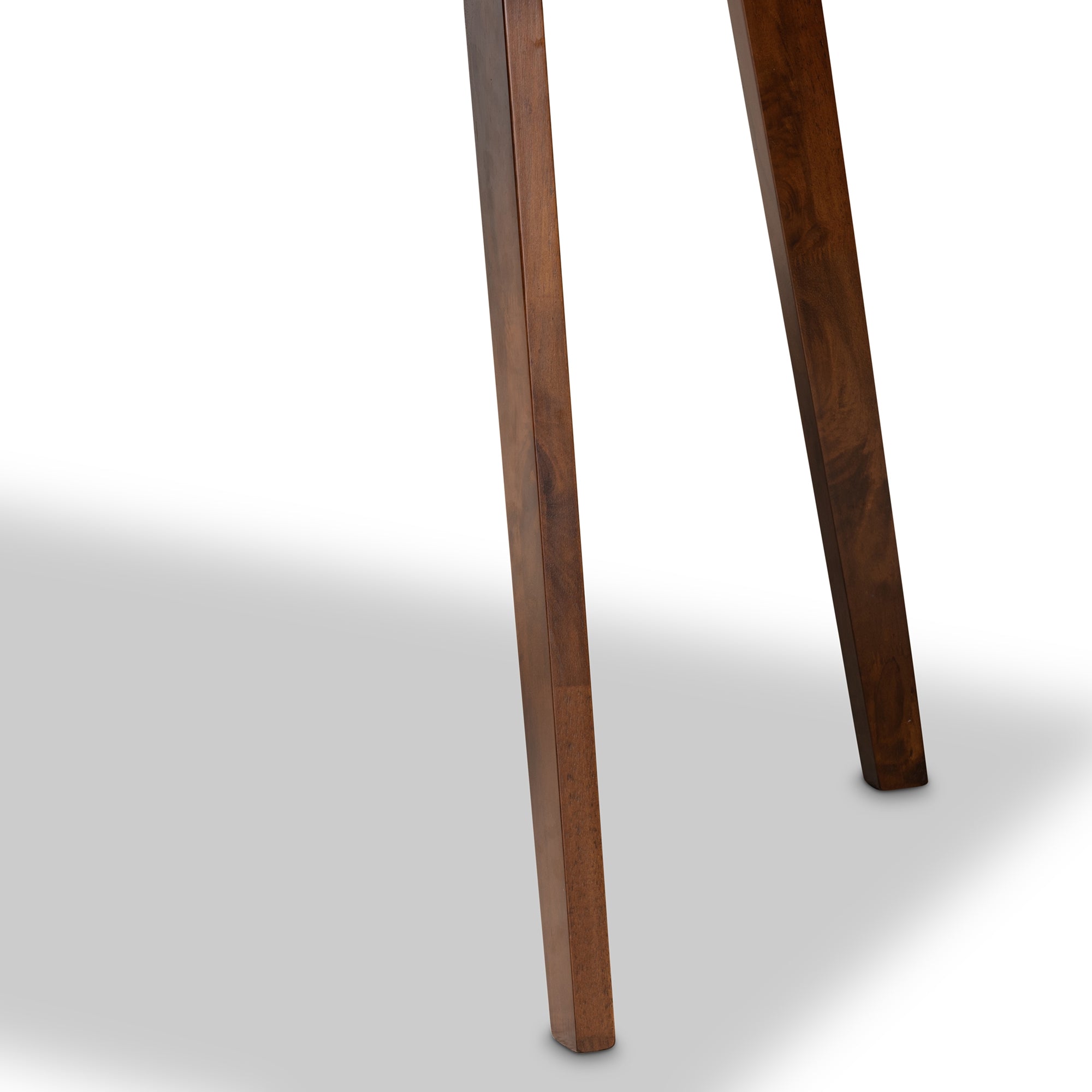Baxton Studio Britte Mid-Century Modern Transitional Walnut Brown Finished Rectangular Wood Dining Table