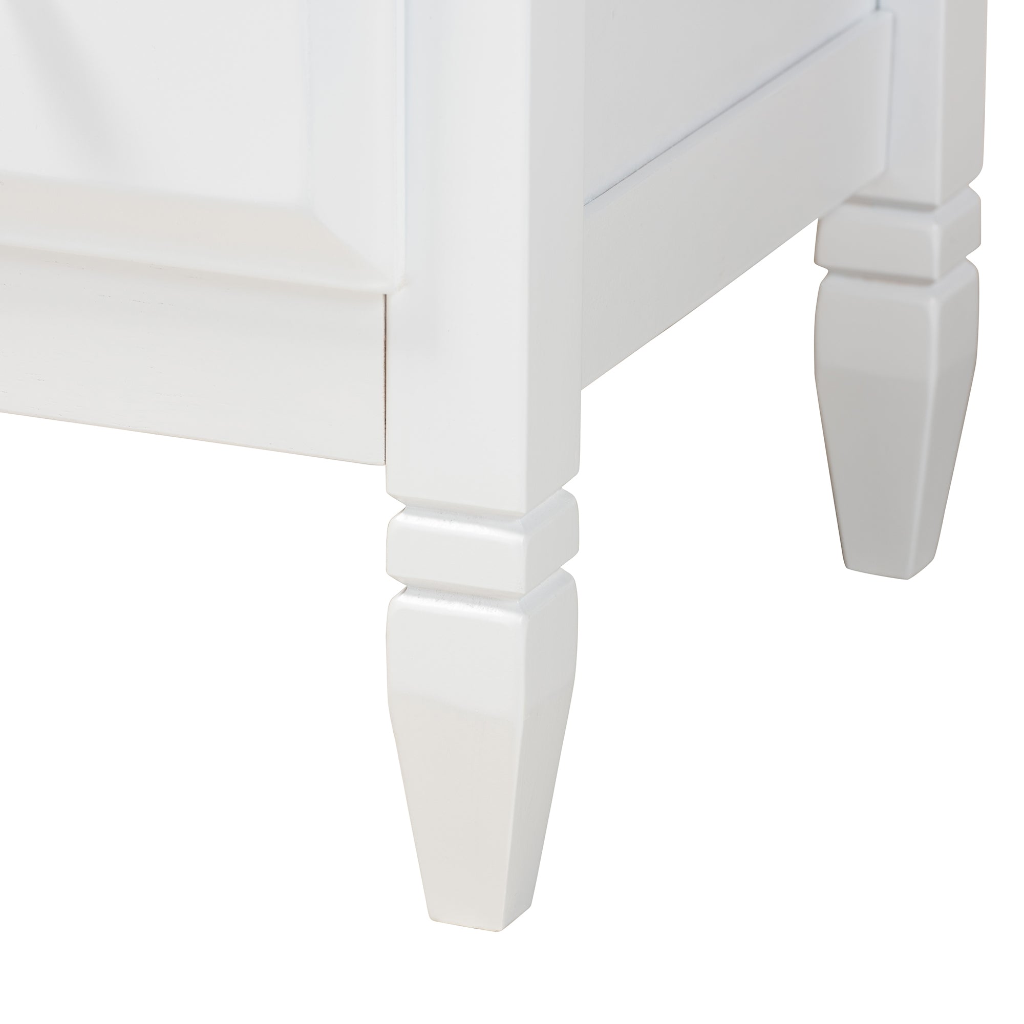Baxton Studio Elise Classic and Transitional White Finished Wood Twin Size 3-Piece Bedroom Set