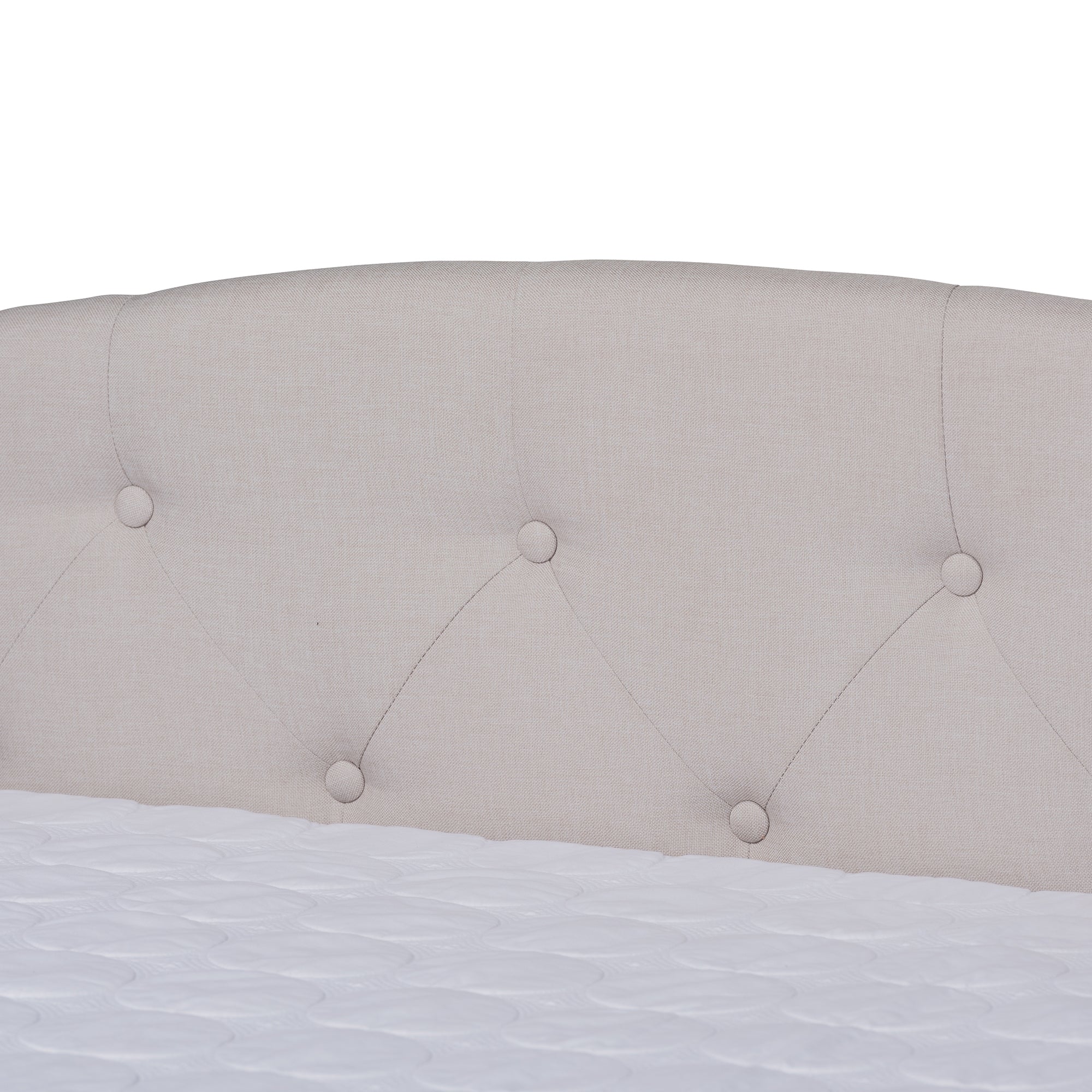 Baxton Studio Becker Modern and Contemporary Transitional Beige Fabric Upholstered Queen Size Daybed with Trundle