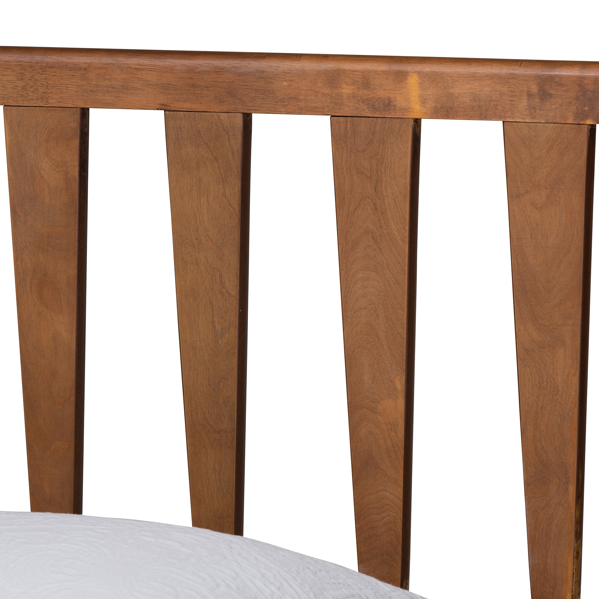 Baxton Studio Michi Modern and Contemporary Ash Walnut Finished Wood Twin Size Bed