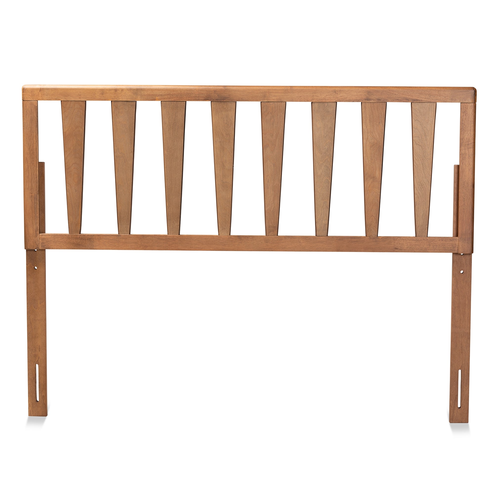 Baxton Studio Duncan Modern and Contemporary Ash Walnut Finished Wood King Size Headboard