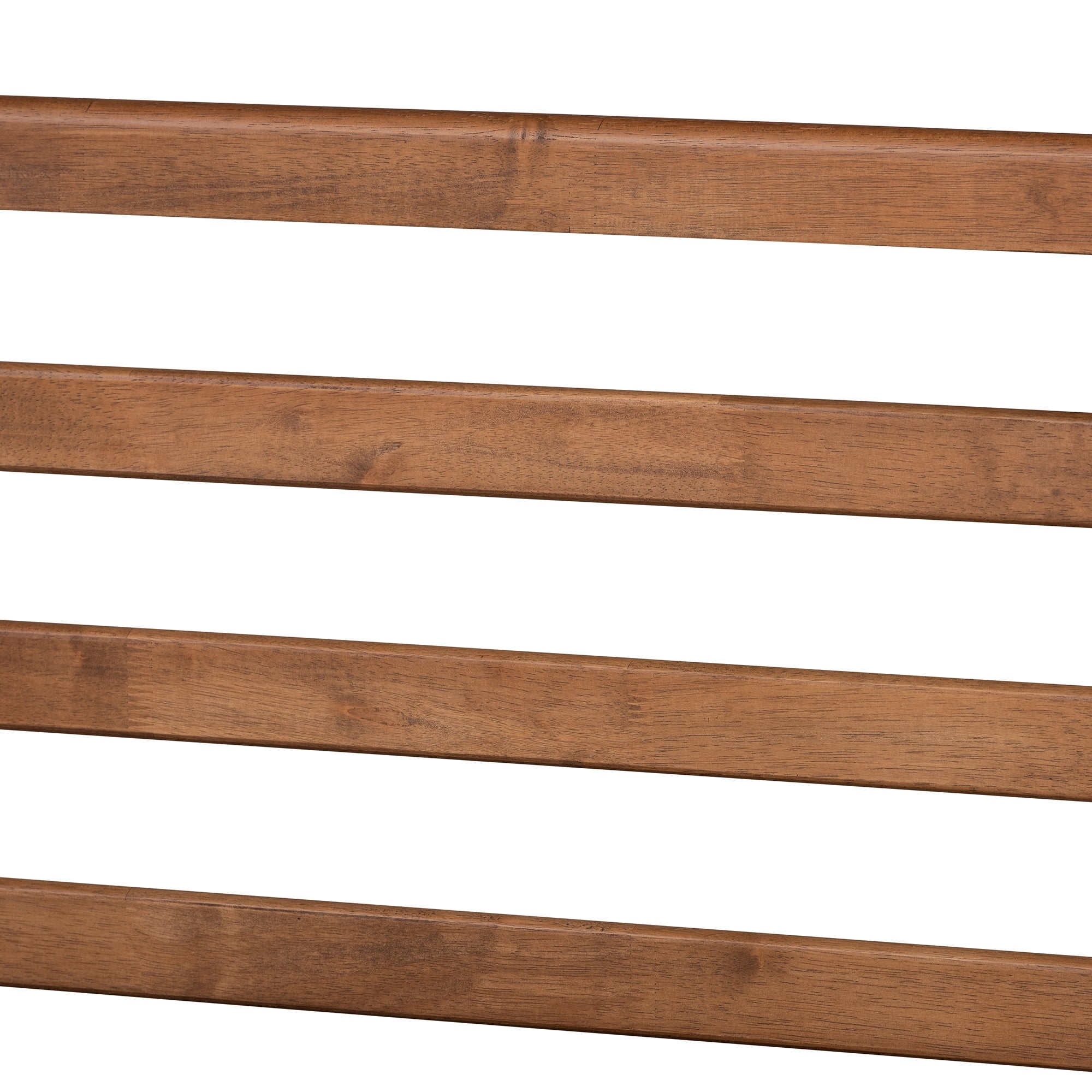 Baxton Studio Ryo Mid-Century Modern Transitional Walnut Brown Finished Wood Twin Size Platform Bed