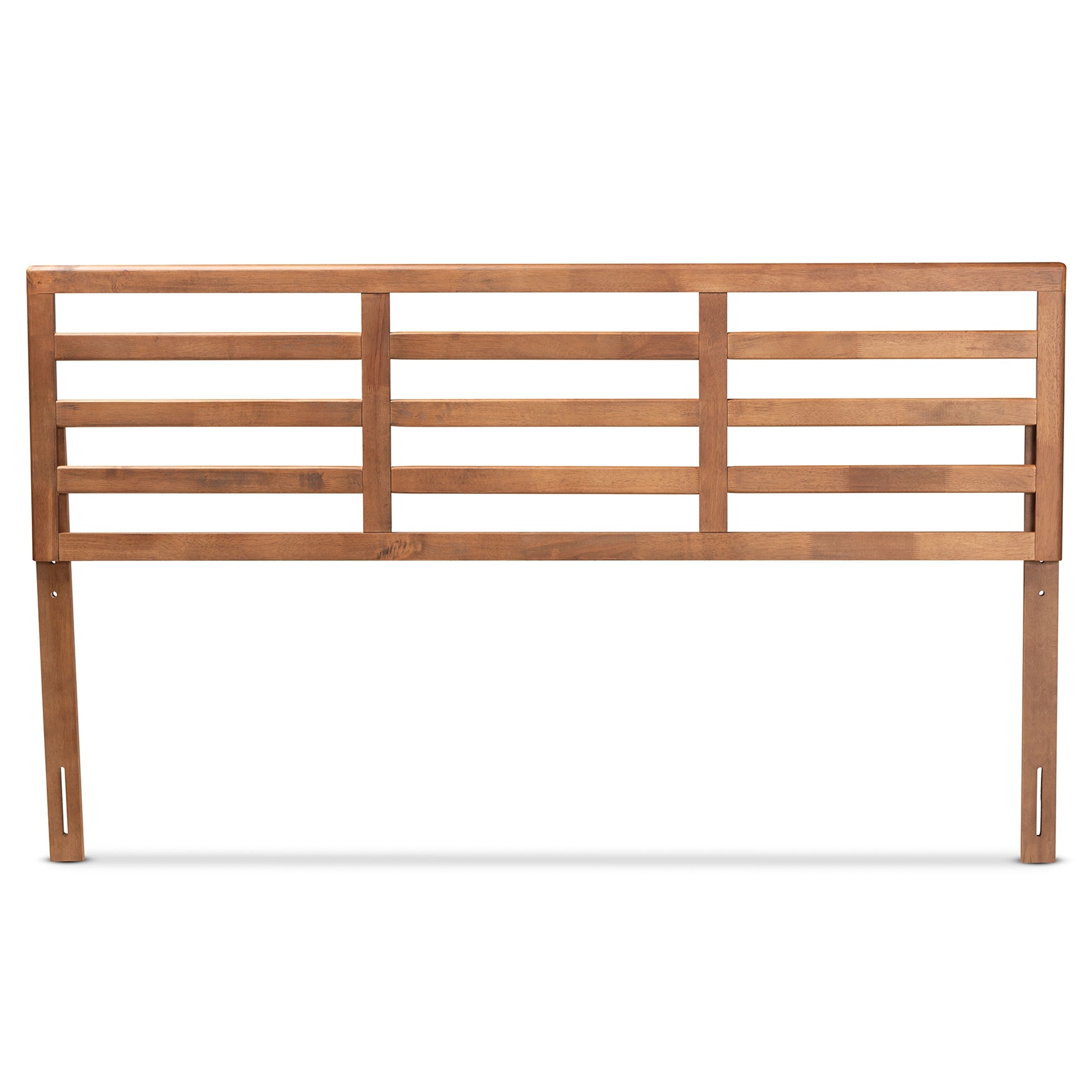Baxton Studio Akemi Modern and Contemporary Ash Walnut Finished Wood King Size Headboard