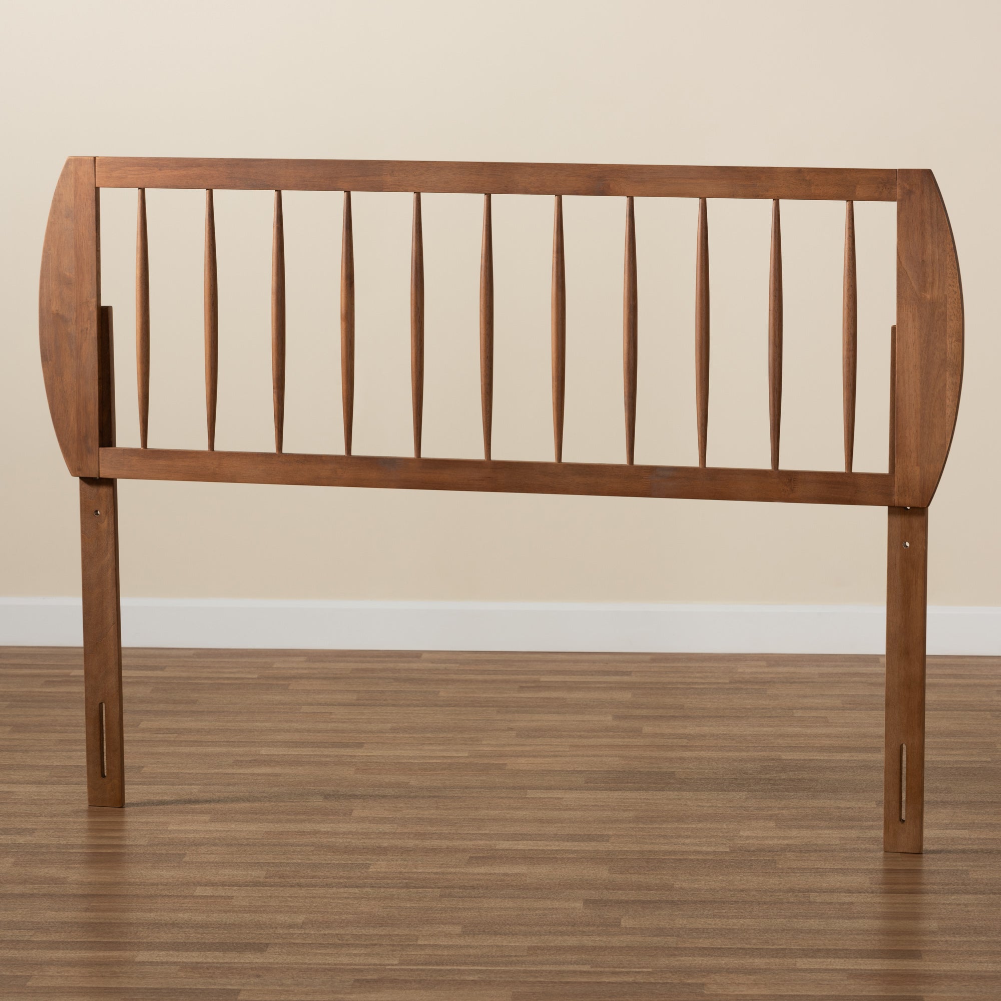 Baxton Studio Norman Modern and Contemporary Transitional Ash Walnut Finished Wood King Size Headboard