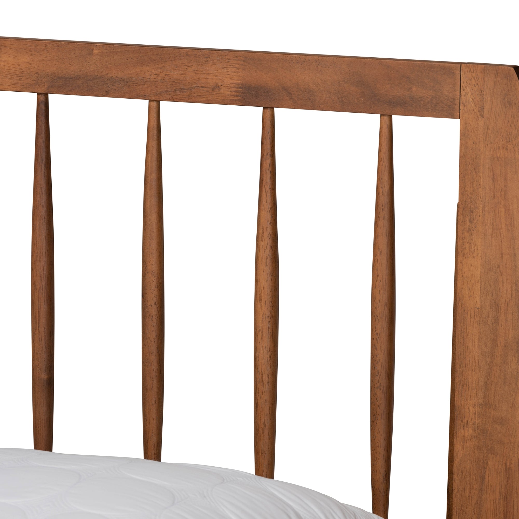 Baxton Studio Emiko Modern and Contemporary Walnut Brown Finished Wood King Size Platform Bed