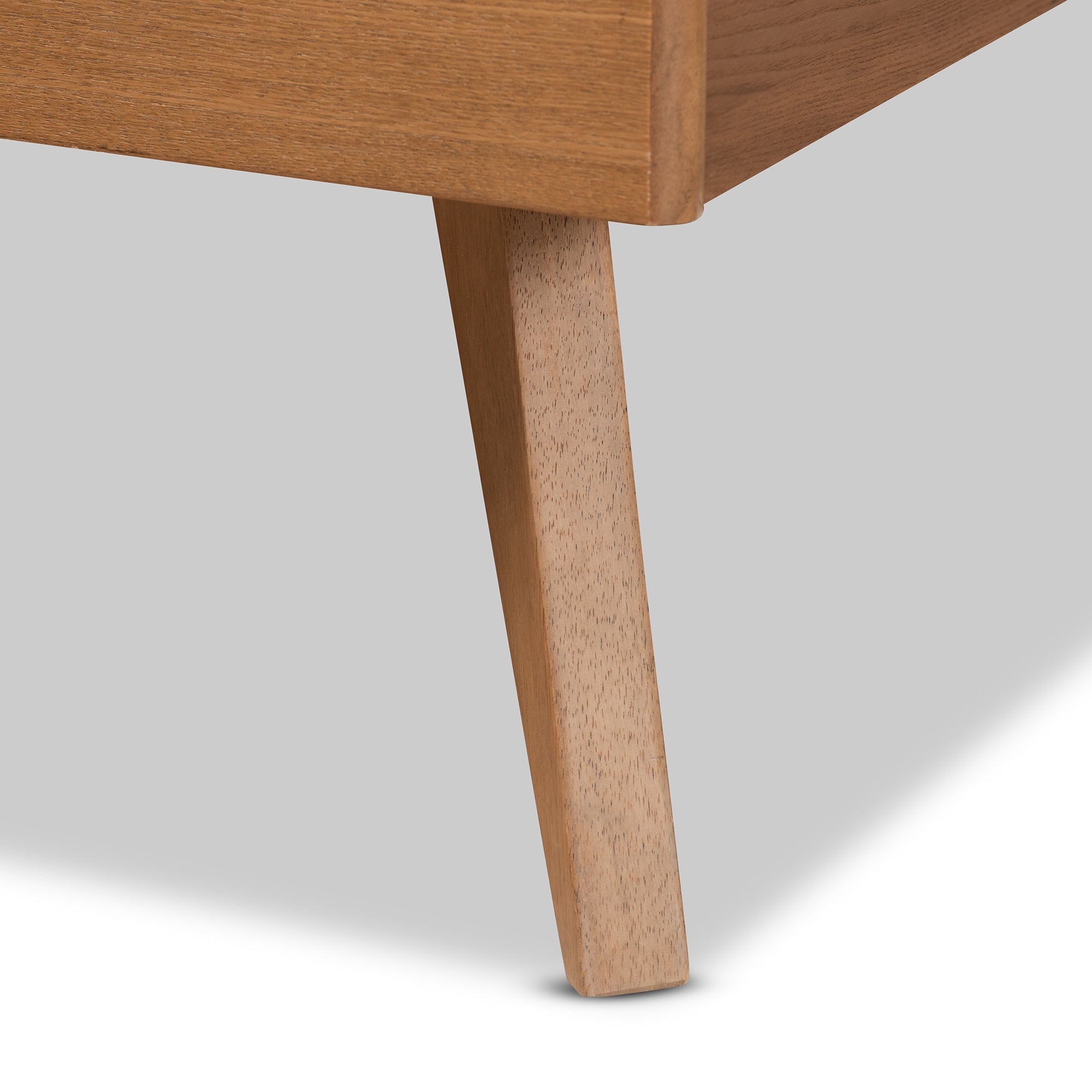 Baxton Studio Emiko Modern and Contemporary Walnut Brown Finished Wood Full Size Platform Bed
