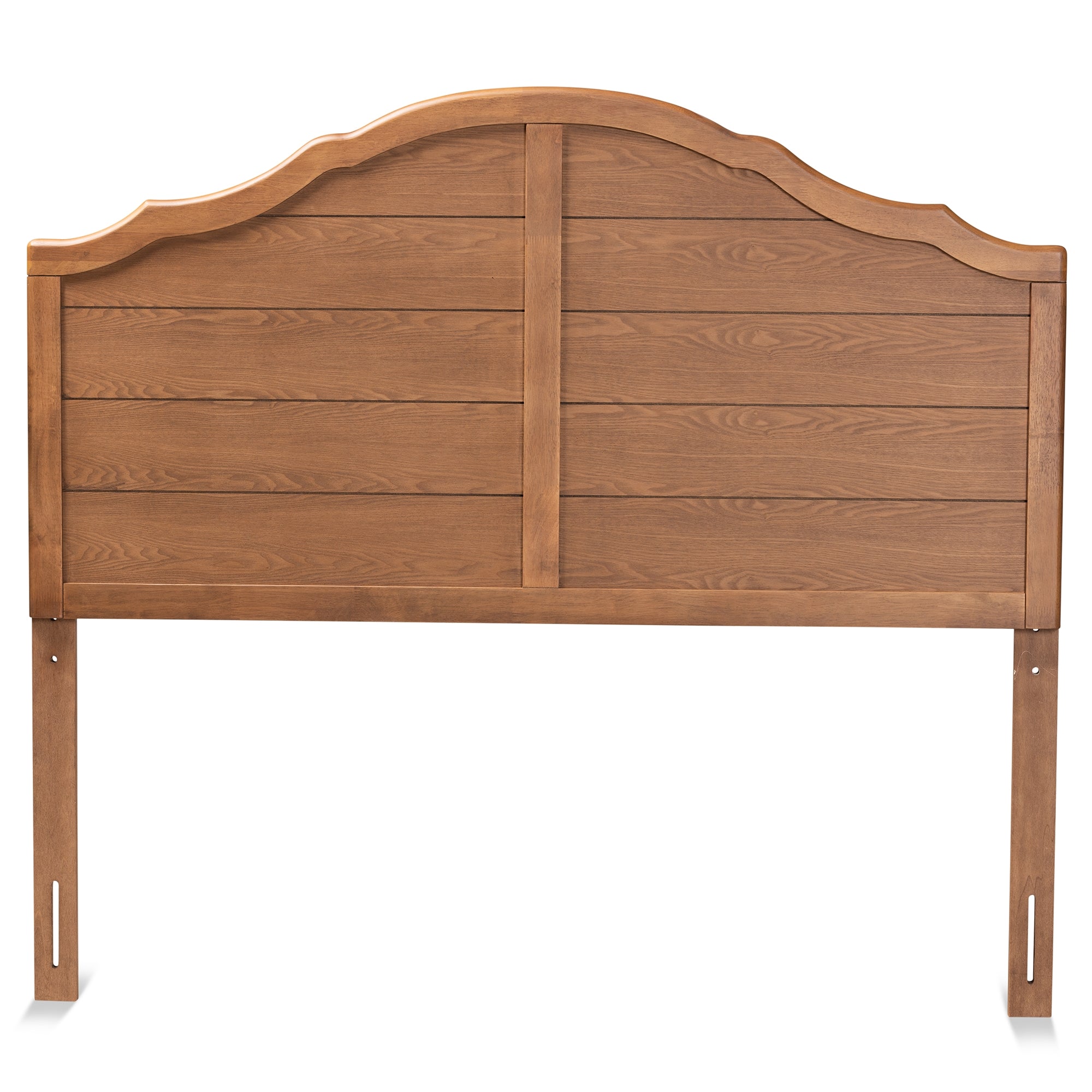 Baxton Studio Clive Vintage Traditional Farmhouse Ash Walnut Finished Wood Queen Size Headboard