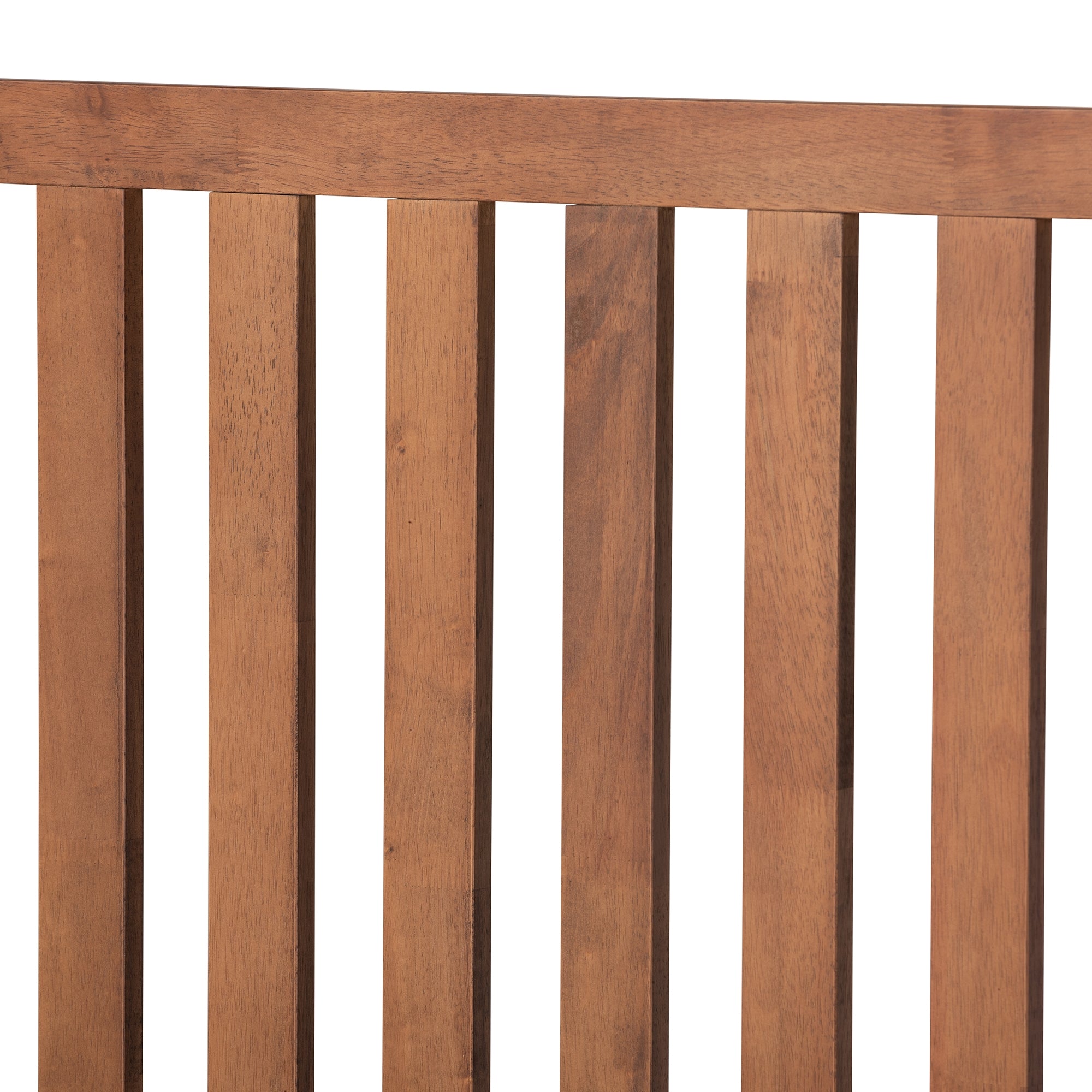 Baxton Studio Marin Modern and Contemporary Walnut Brown Finished Wood Queen Size Platform Bed