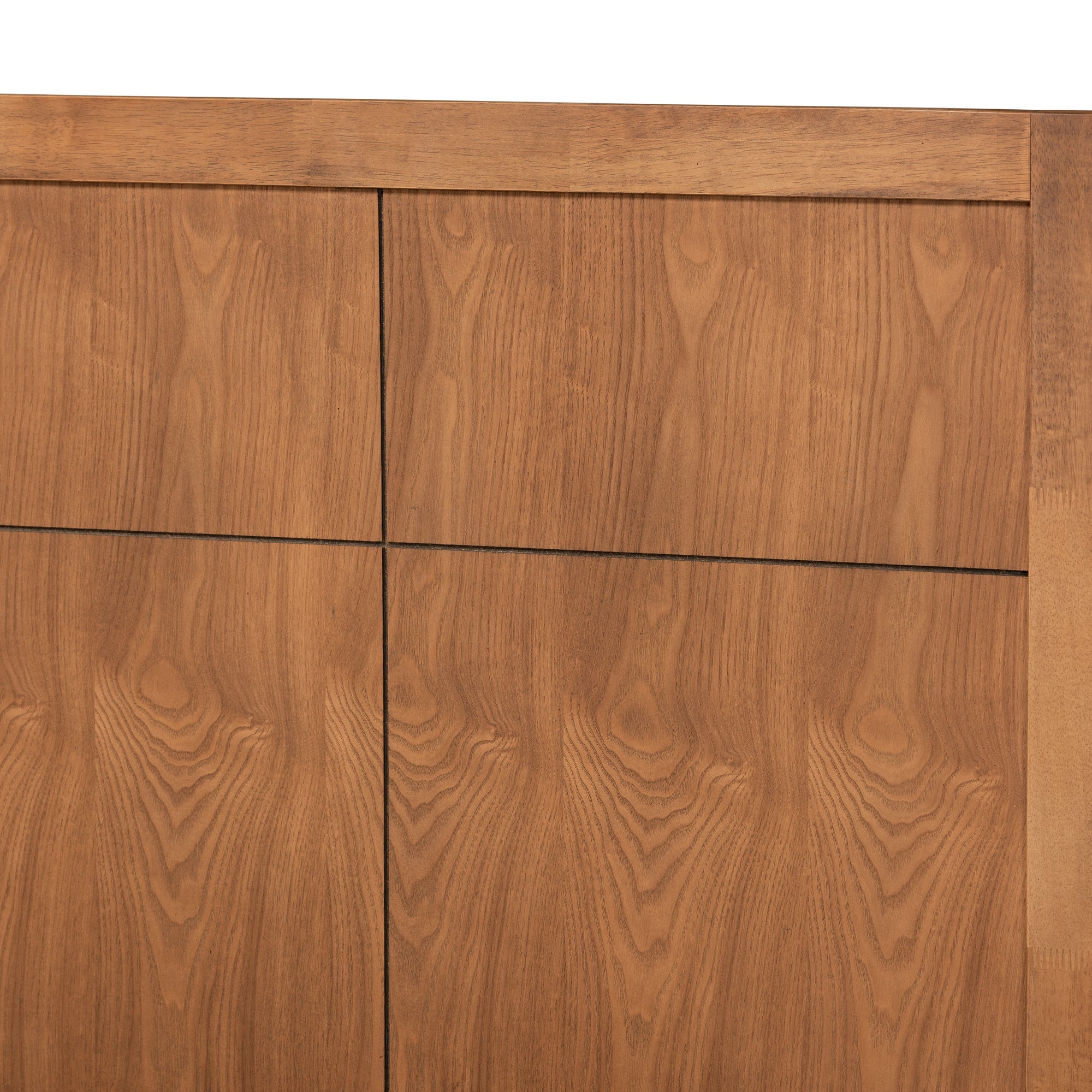 Baxton Studio Noela Mid-Century Modern Walnut Brown Finished Wood Twin Size Platform Bed