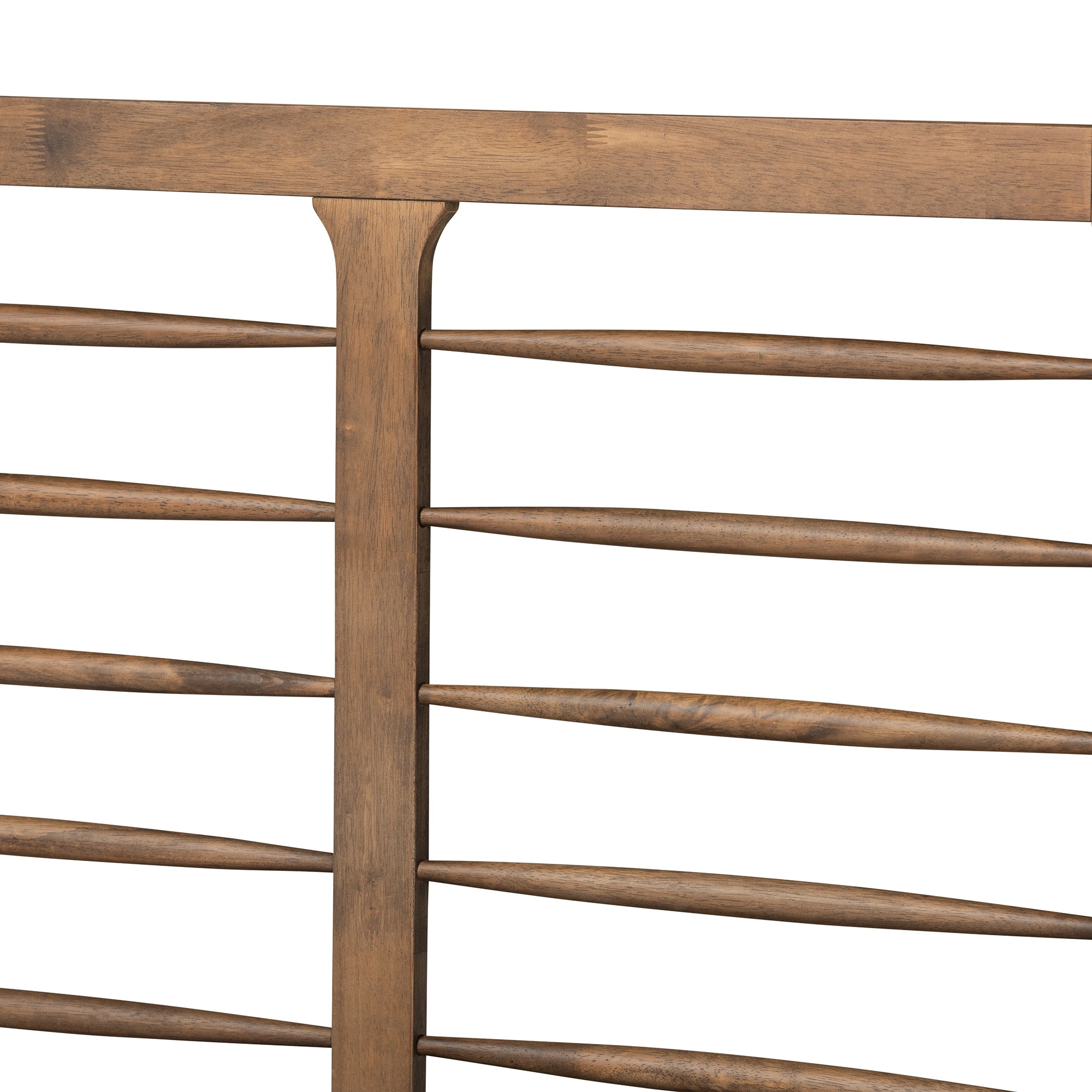 Baxton Studio Lucie Modern and Contemporary Walnut Brown Finished Wood Full Size Platform Bed