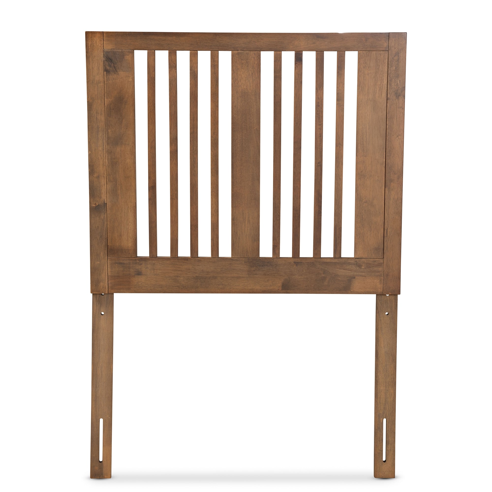 Baxton Studio Harena Modern and Contemporary Transitional Ash Walnut Finished Wood Twin Size Headboard
