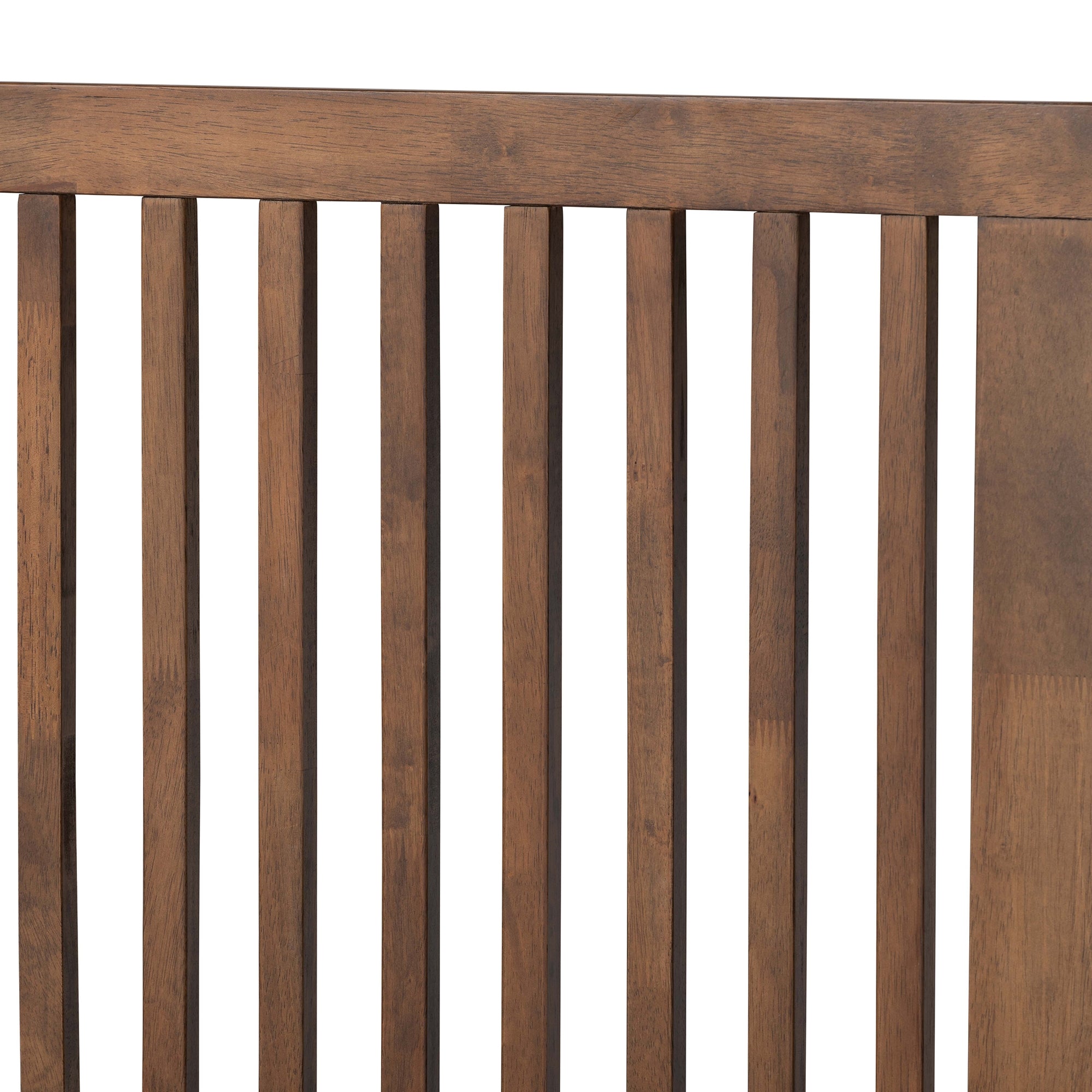 Baxton Studio Takeo Mid-Century Modern Transitional Ash Walnut Finished Wood Full Size Platform Bed