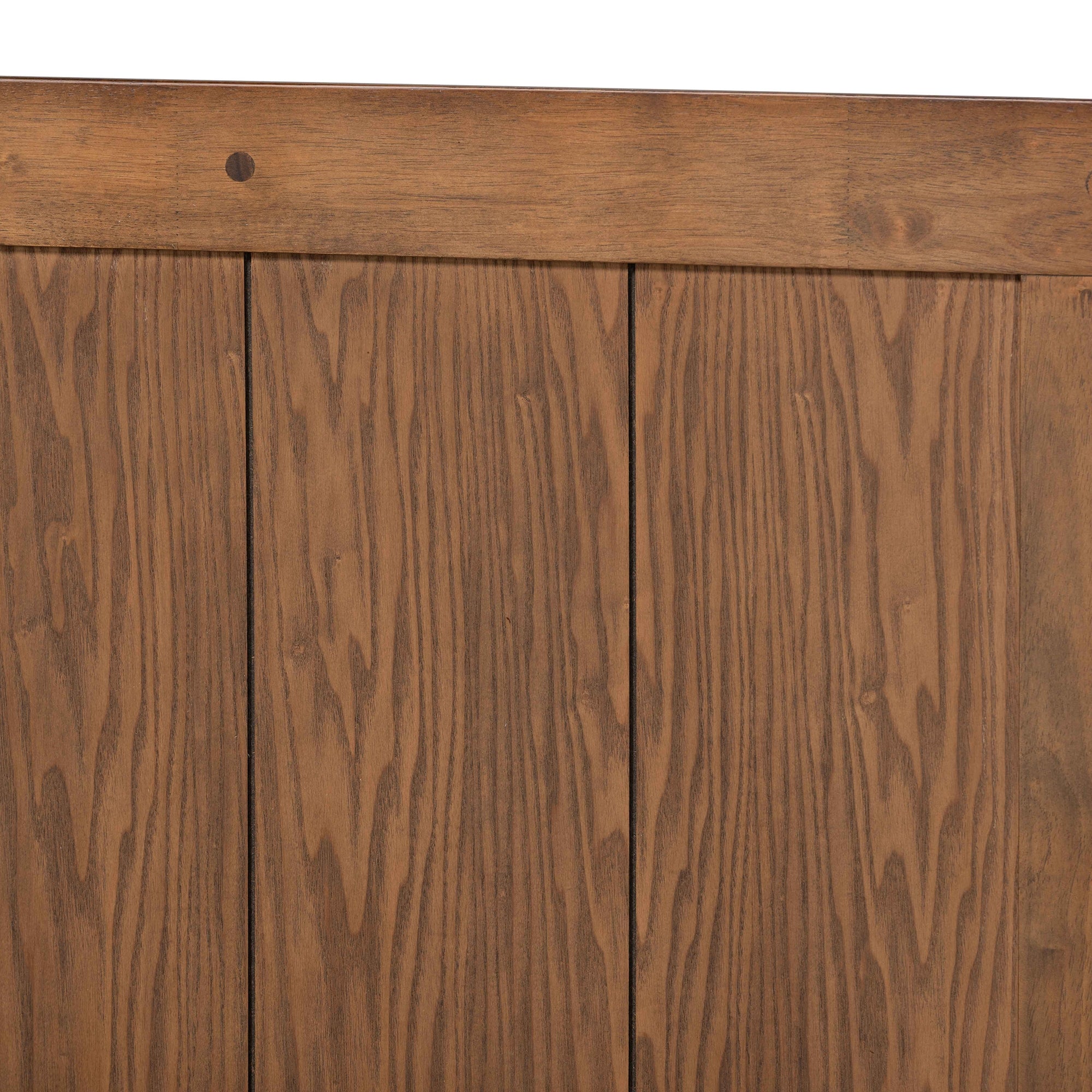 Baxton Studio Nicola Mid-Century Modern Transitional Ash Walnut Finished Wood Twin Size Platform Bed