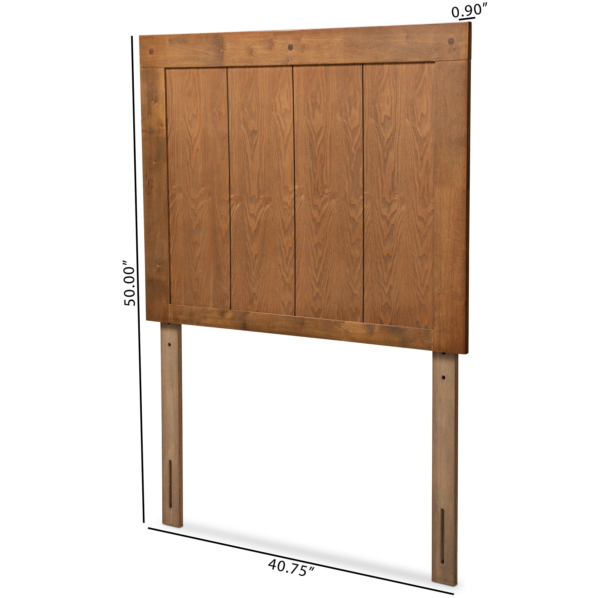 Baxton Studio Patwin Modern and Contemporary Transitional Ash Walnut Finished Wood Twin Size Headboard