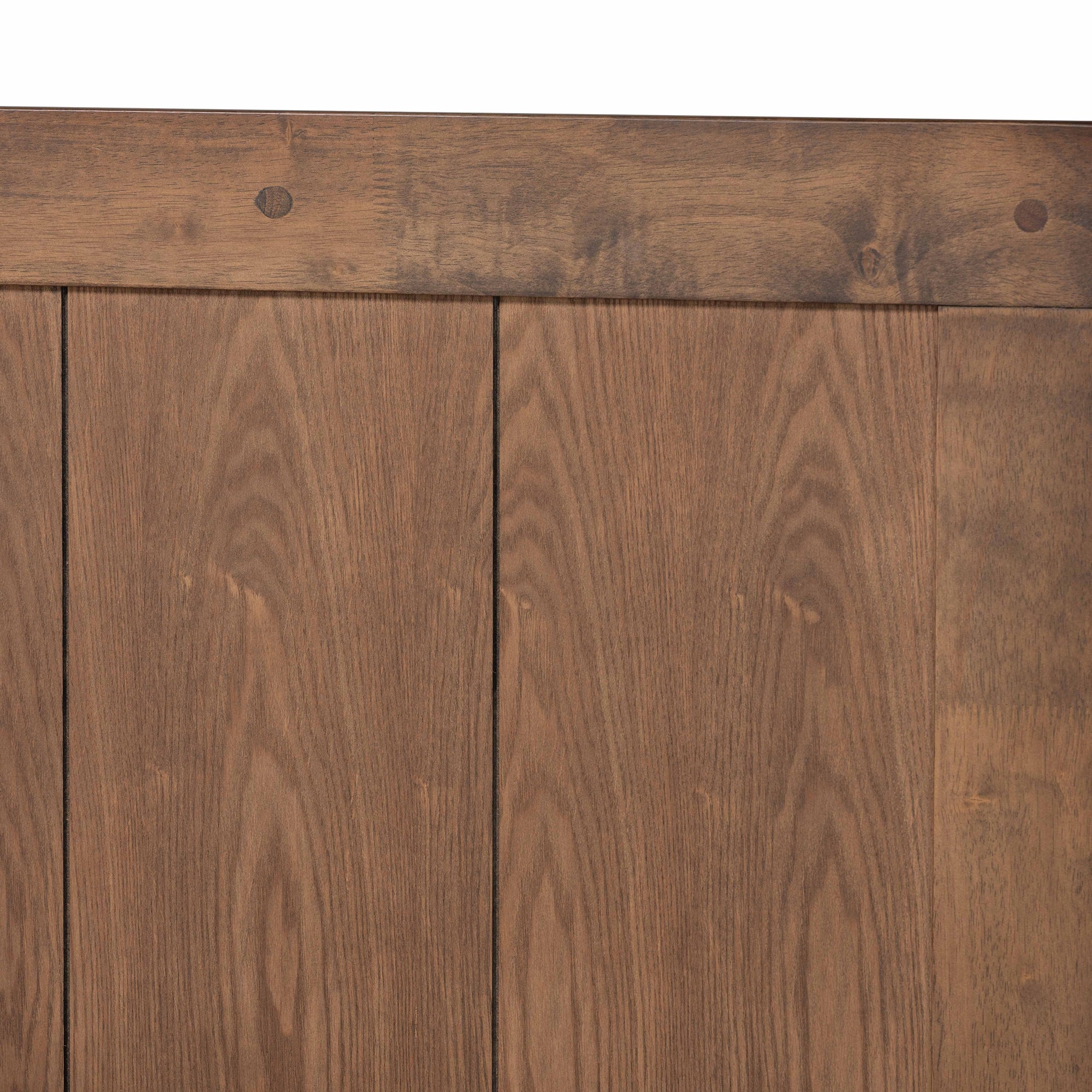 Baxton Studio Amira Mid-Century Modern Transitional Ash Walnut Finished Wood King Size Platform Bed
