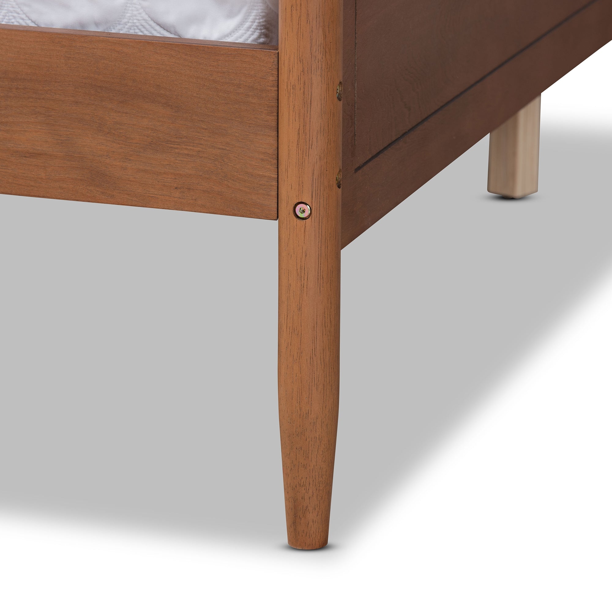 Baxton Studio Alya Classic Traditional Farmhouse Walnut Brown Finished Wood Full Size Daybed