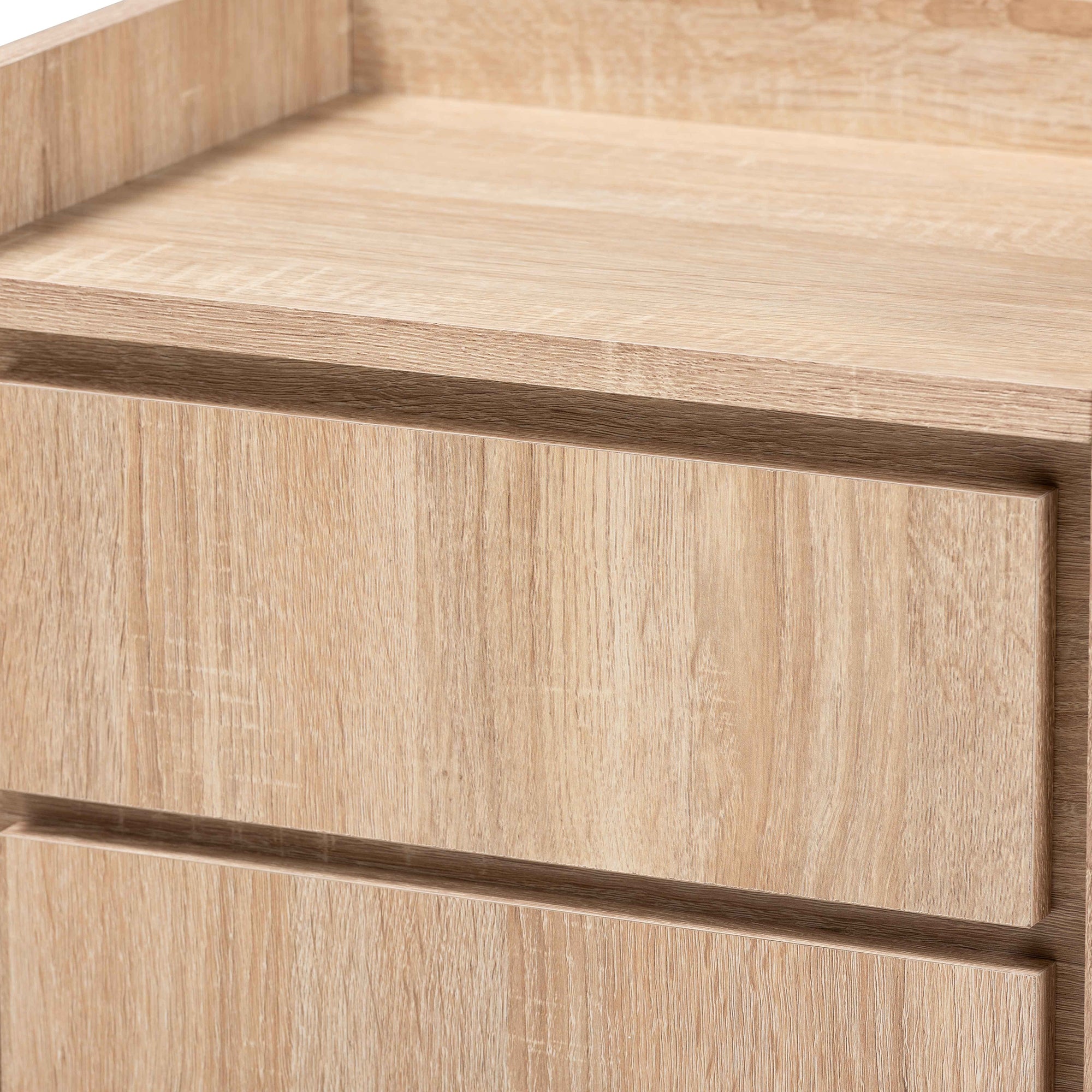 Baxton Studio Hale Modern and Contemporary Oak Finished Wood 1-Door Nightstand