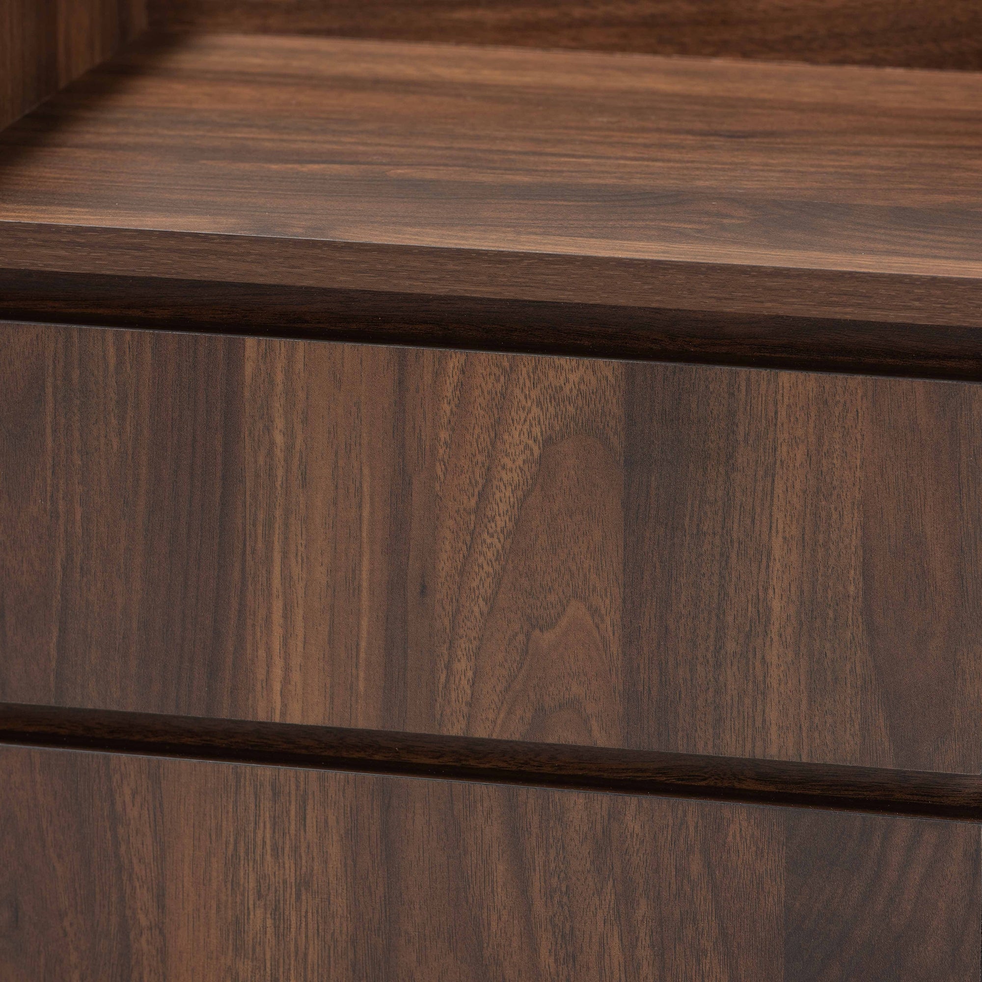 Baxton Studio Hale Modern and Contemporary Walnut Brown Finished Wood 1-Door Nightstand