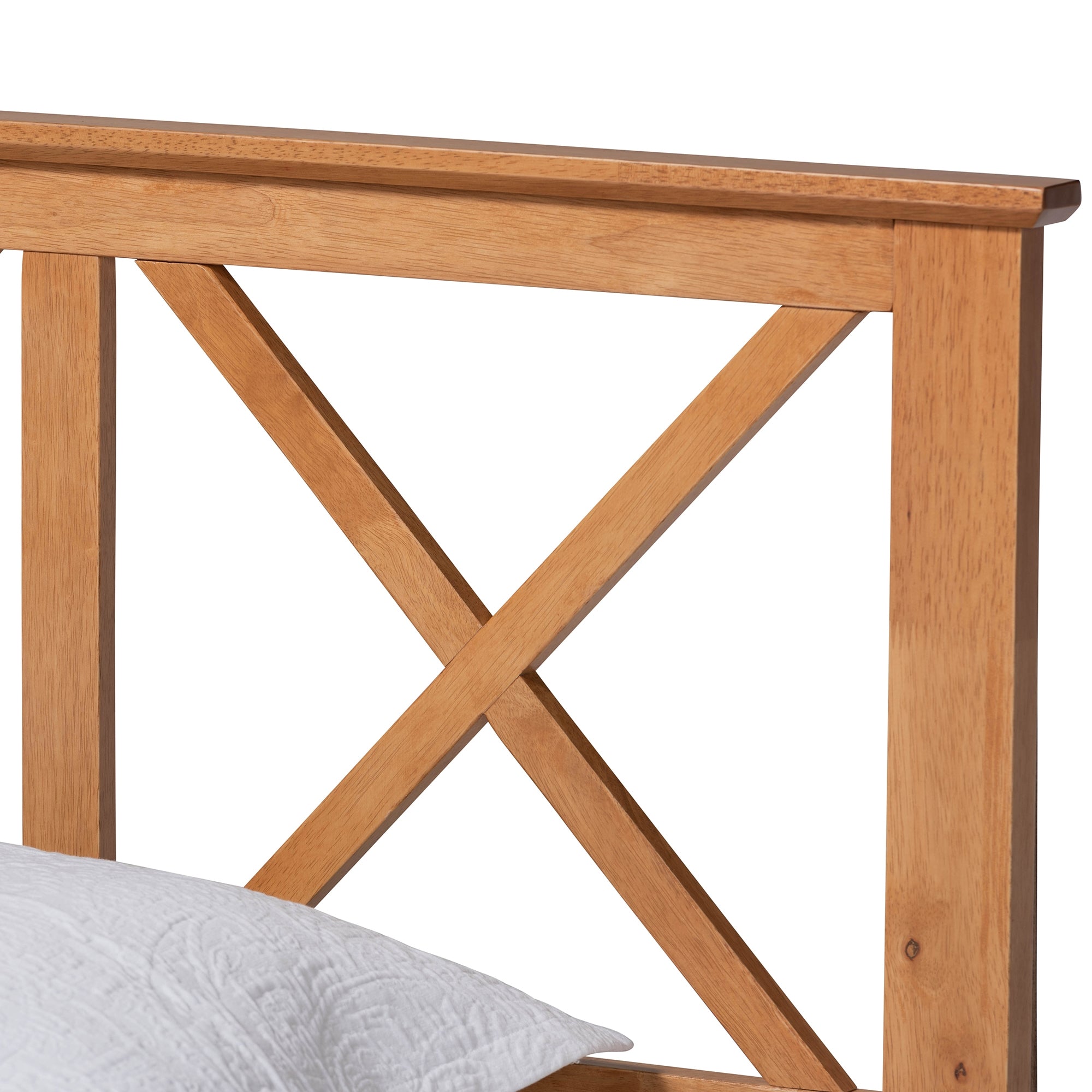 Baxton Studio Galvin Modern and Contemporary Brown Finished Wood Twin Size Platform Bed