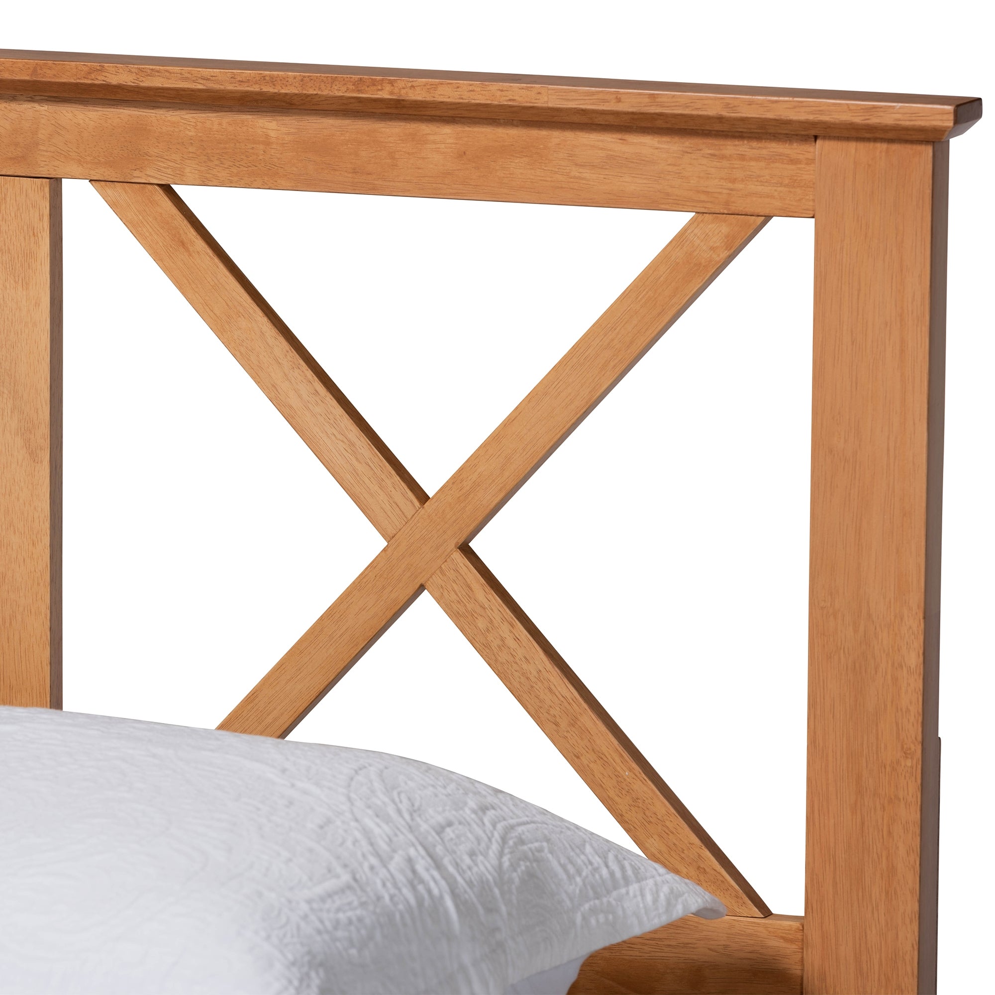 Baxton Studio Galvin Modern and Contemporary Brown Finished Wood Full Size Platform Bed
