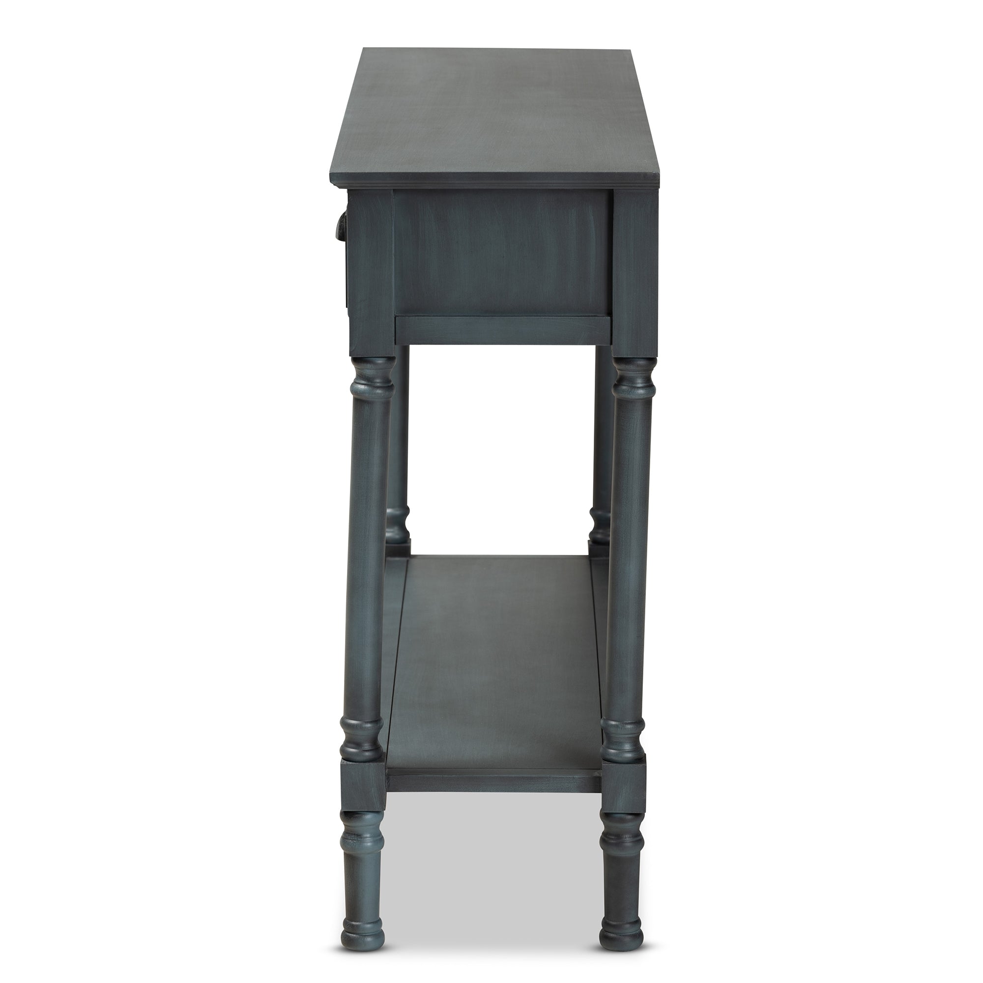 Baxton Studio Garvey French Provincial Grey Finished Wood 3-Drawer Entryway Console Table