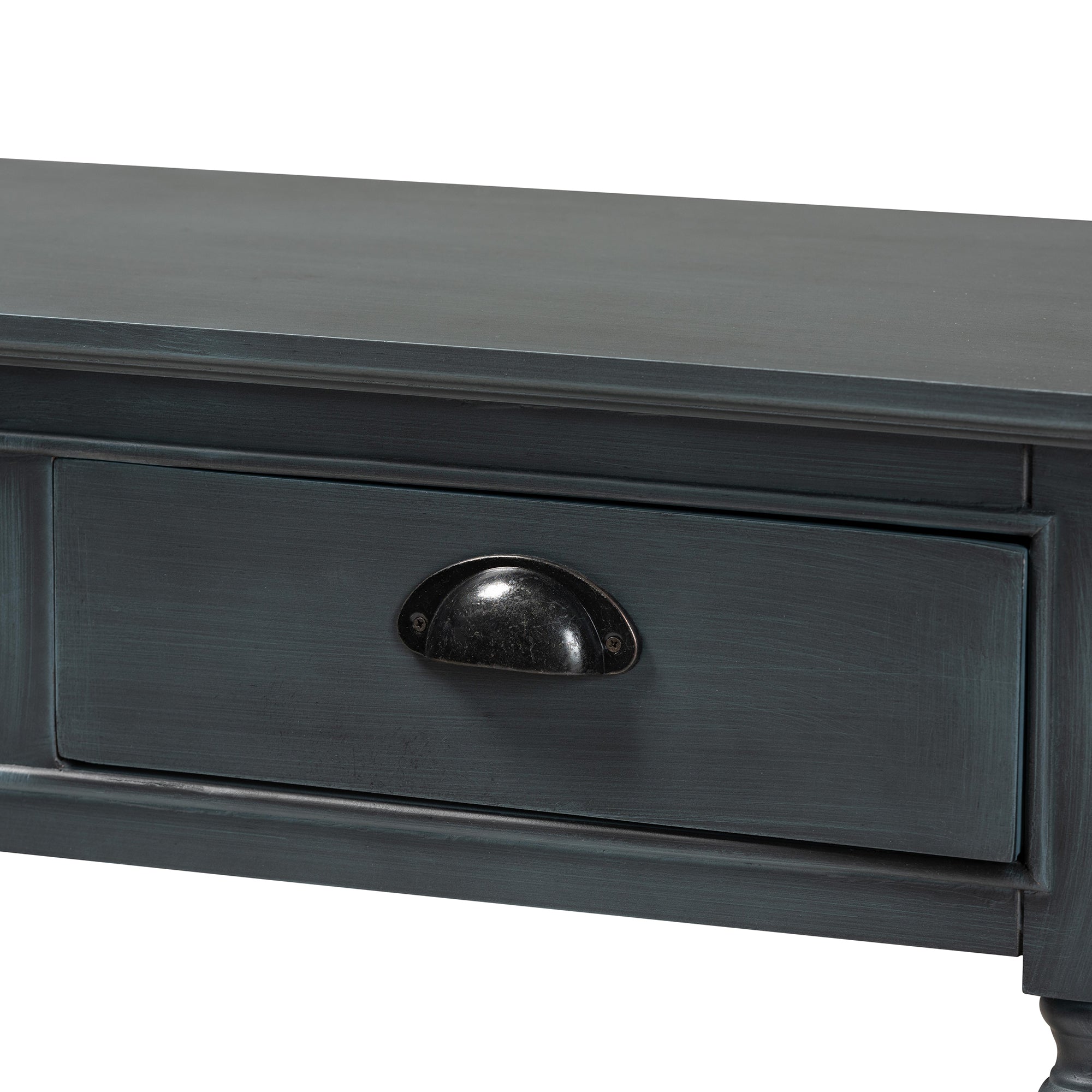 Baxton Studio Garvey French Provincial Grey Finished Wood 3-Drawer Entryway Console Table