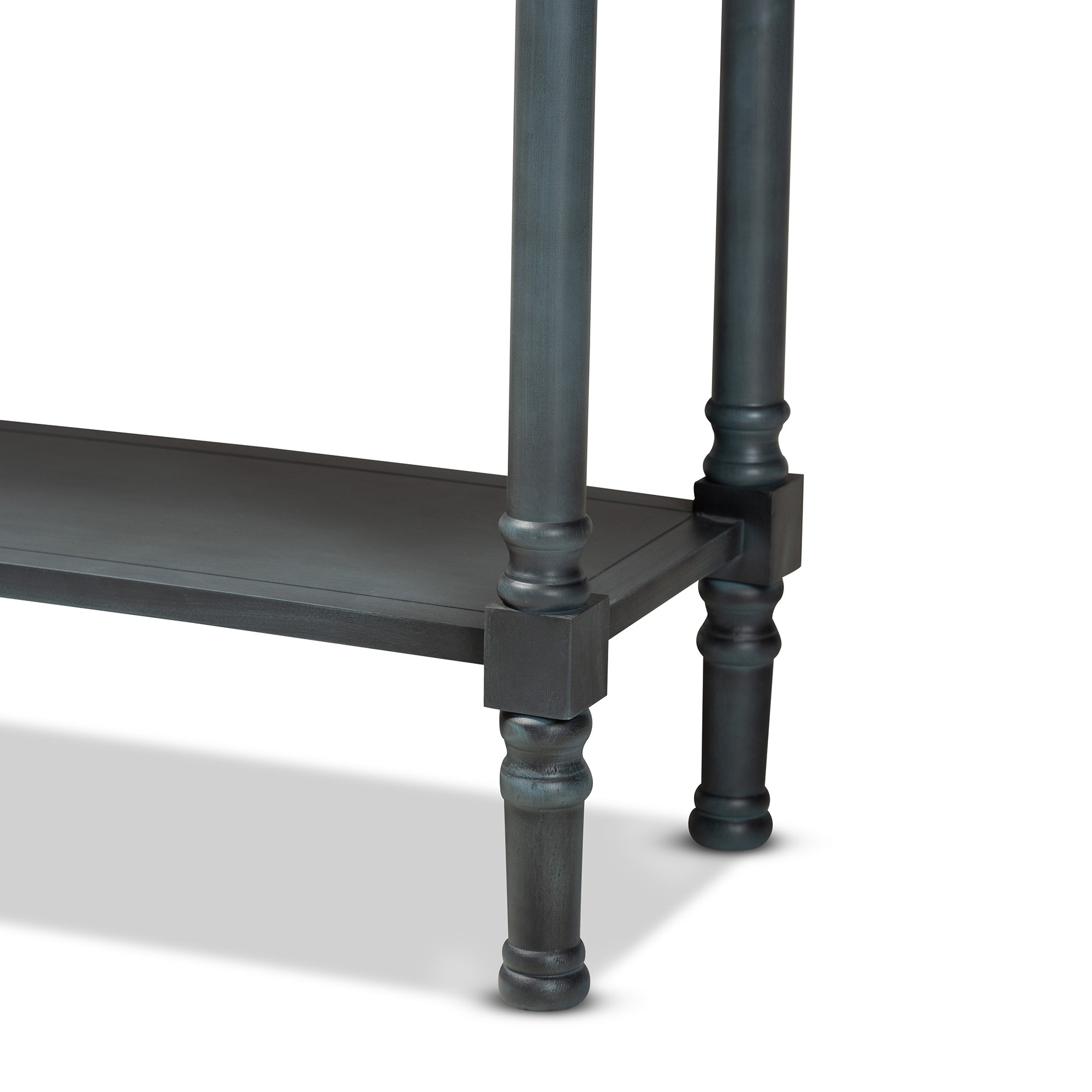 Baxton Studio Garvey French Provincial Grey Finished Wood 3-Drawer Entryway Console Table