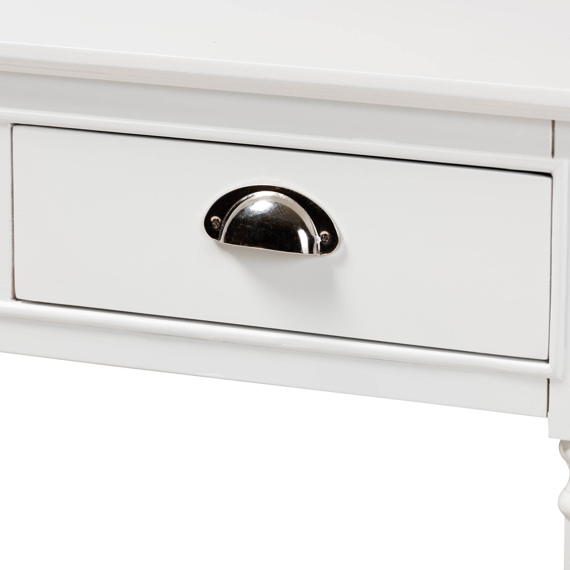 Baxton Studio Garvey French Provincial White Finished Wood 3-Drawer Entryway Console Table