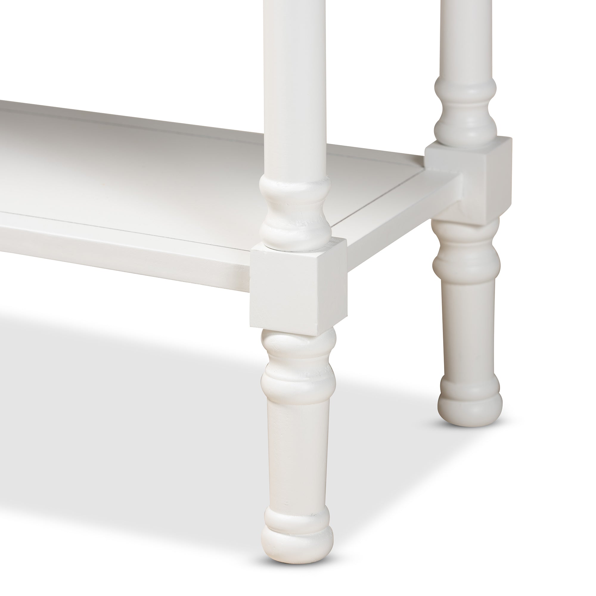 Baxton Studio Garvey French Provincial White Finished Wood 3-Drawer Entryway Console Table