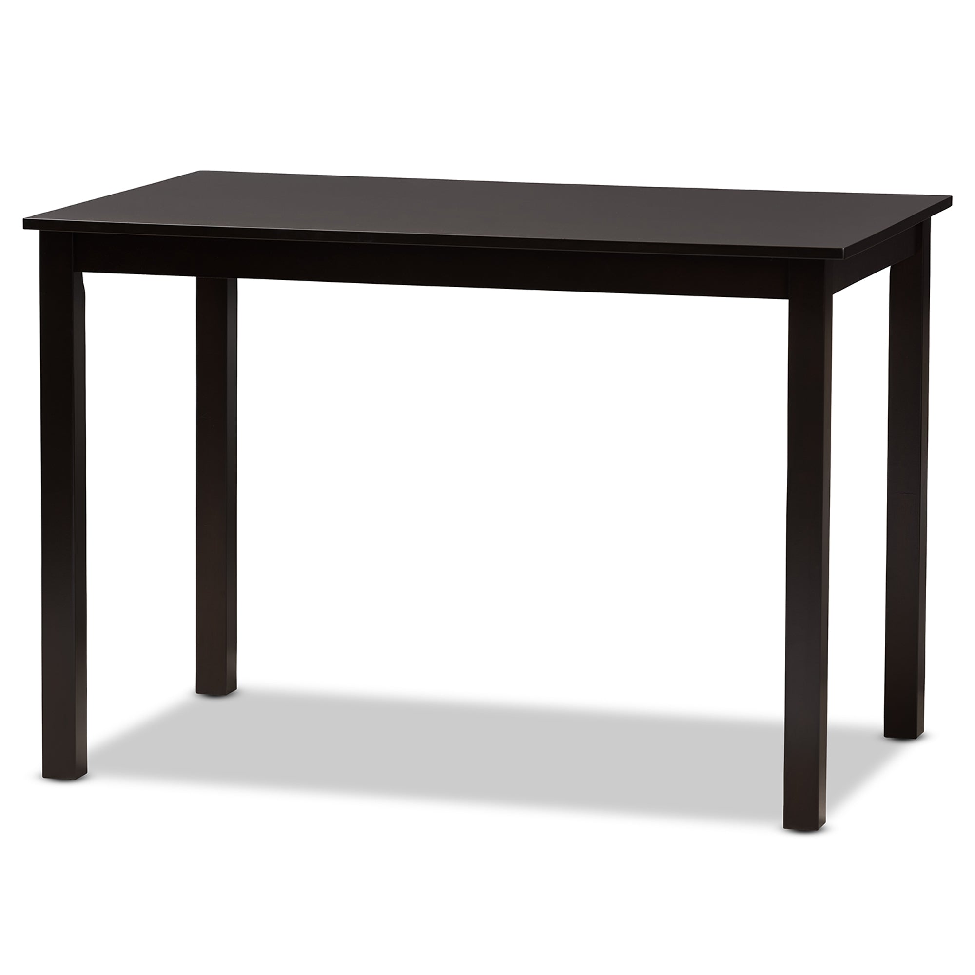 Baxton Studio Ramiro Modern and Contemporary Sand Fabric Upholstered and Dark Brown Finished Wood 5-Piece Dining Set