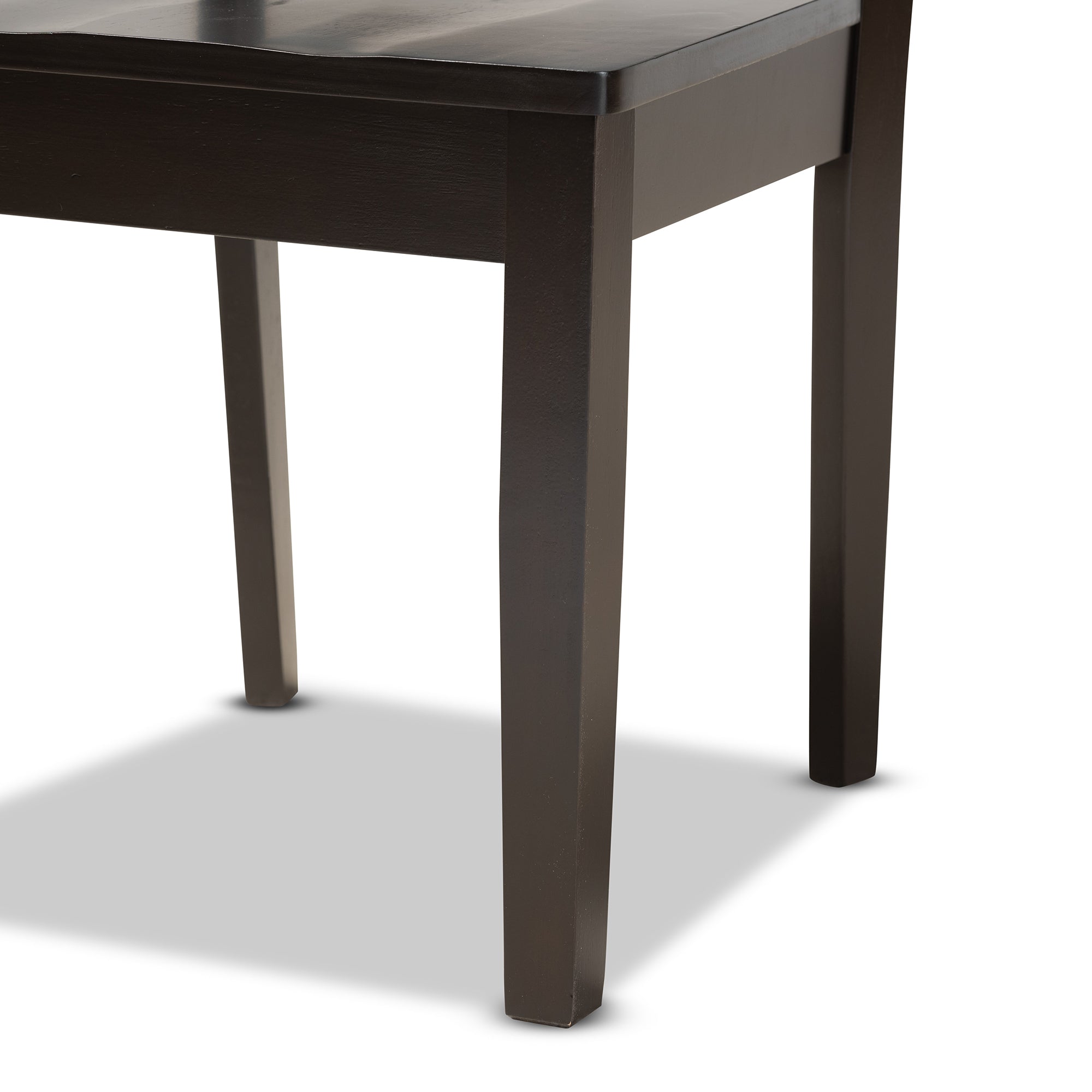 Baxton Studio Mare Modern and Contemporary Transitional Dark Brown Finished Wood 7-Piece Dining Set