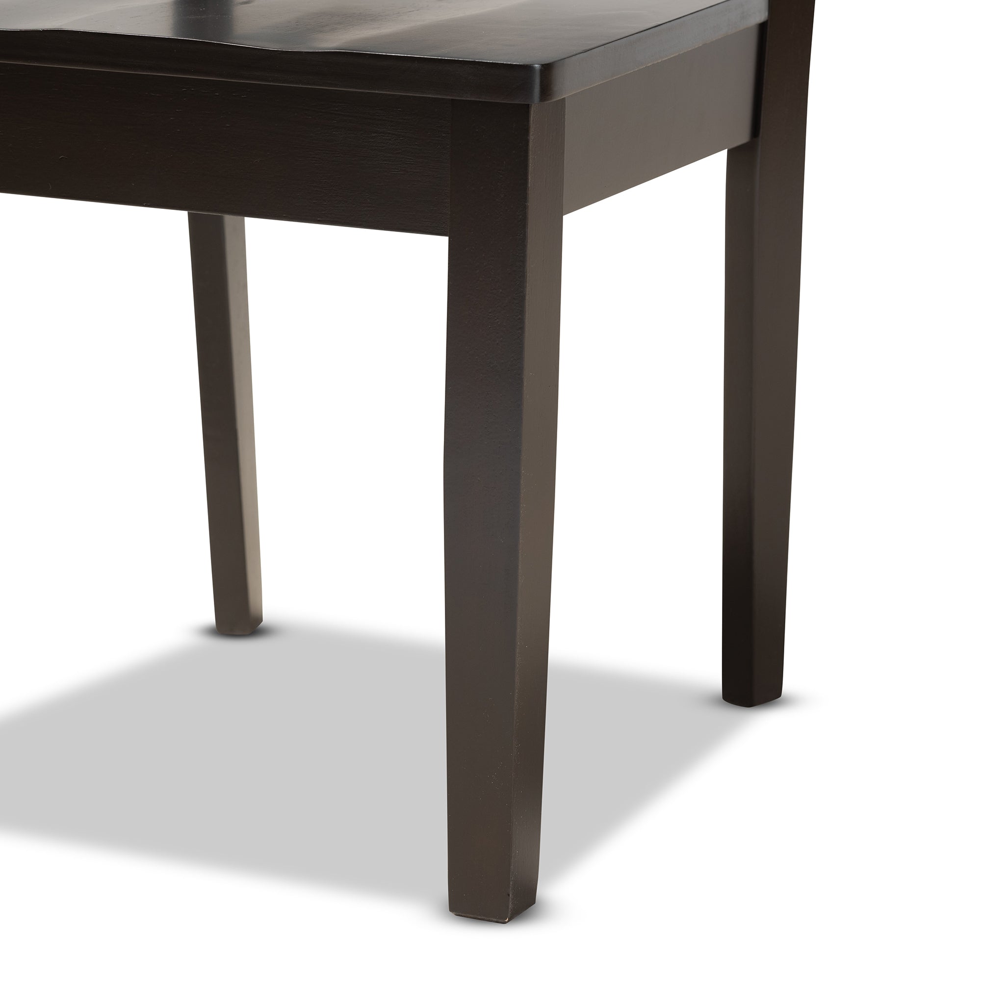Baxton Studio Noelia Modern and Contemporary Transitional Dark Brown Finished Wood 5-Piece Dining Set