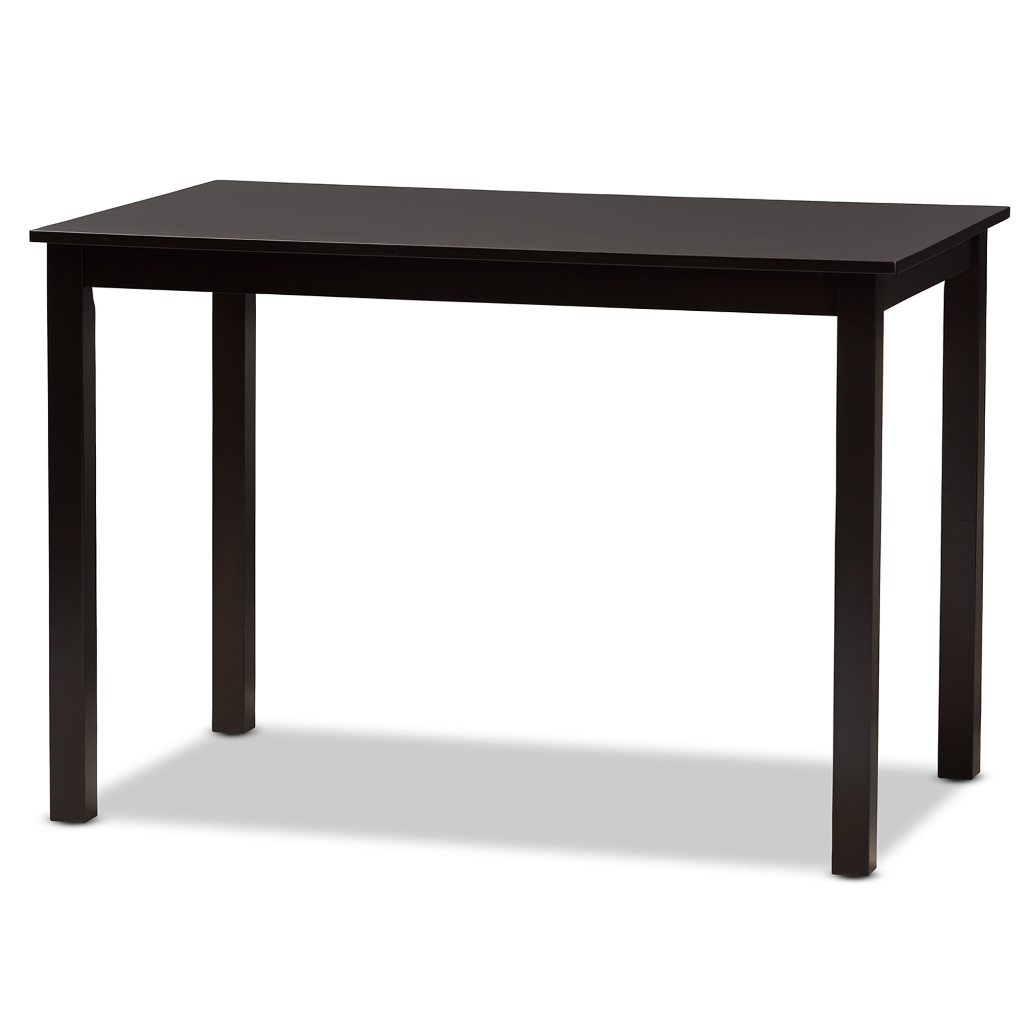Baxton Studio Zamira Modern and Contemporary Transitional Dark Brown Finished Wood 5-Piece Dining Set