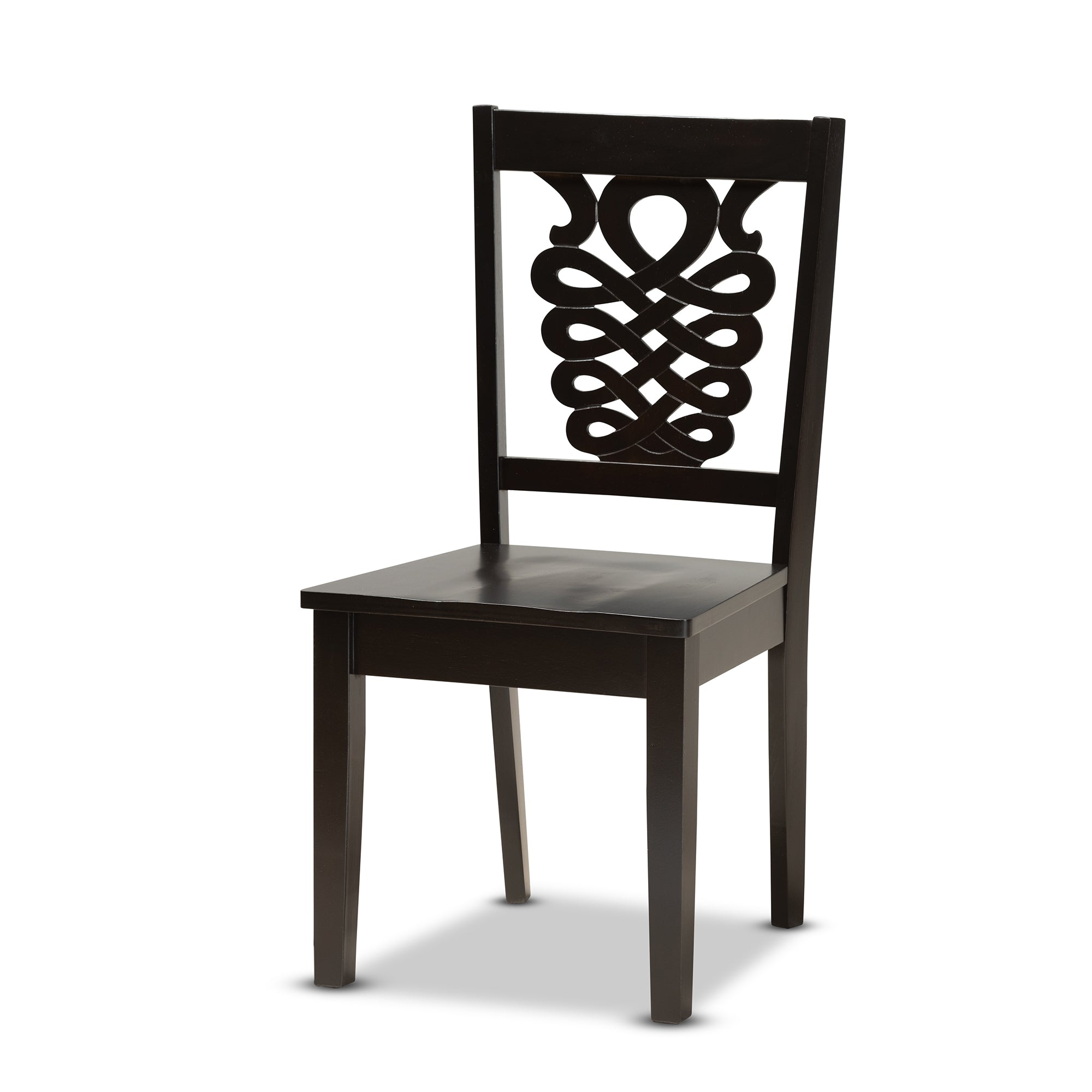 Baxton Studio Luisa Modern and Contemporary Transitional Dark Brown Finished Wood 7-Piece Dining Set