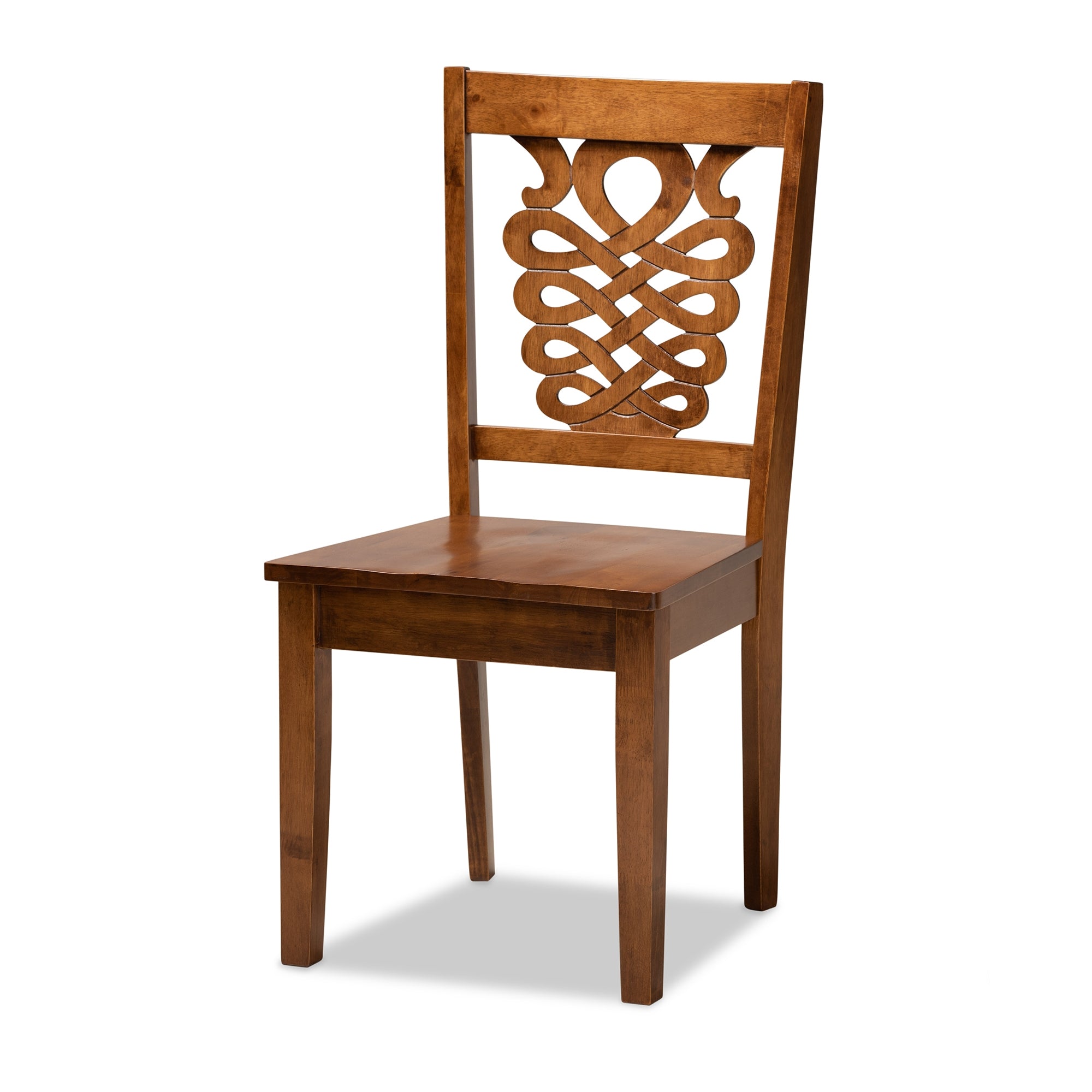 Baxton Studio Liese Modern and Contemporary Transitional Walnut Brown Finished Wood 5-Piece Dining Set