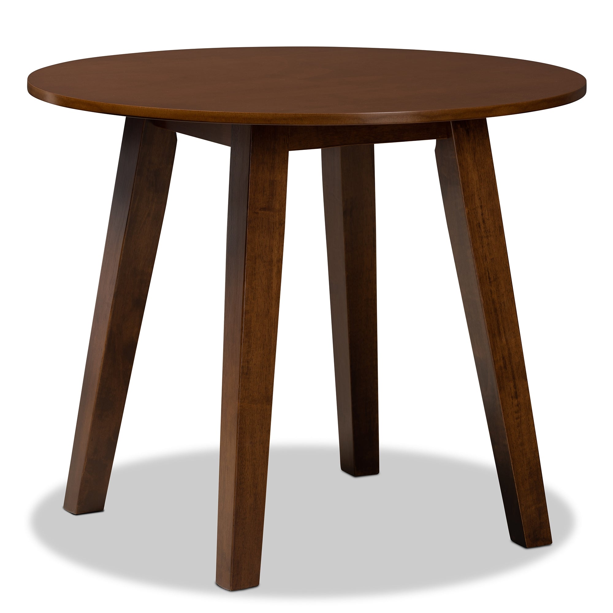 Baxton Studio Mina Modern and Contemporary Transitional Walnut Brown Finished Wood 5-Piece Dining Set