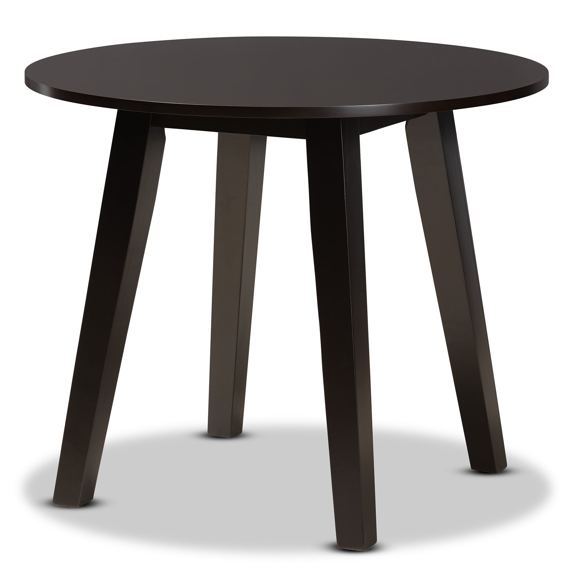 Baxton Studio Rava Modern and Contemporary Dark Brown Finished Wood 5-Piece Dining Set