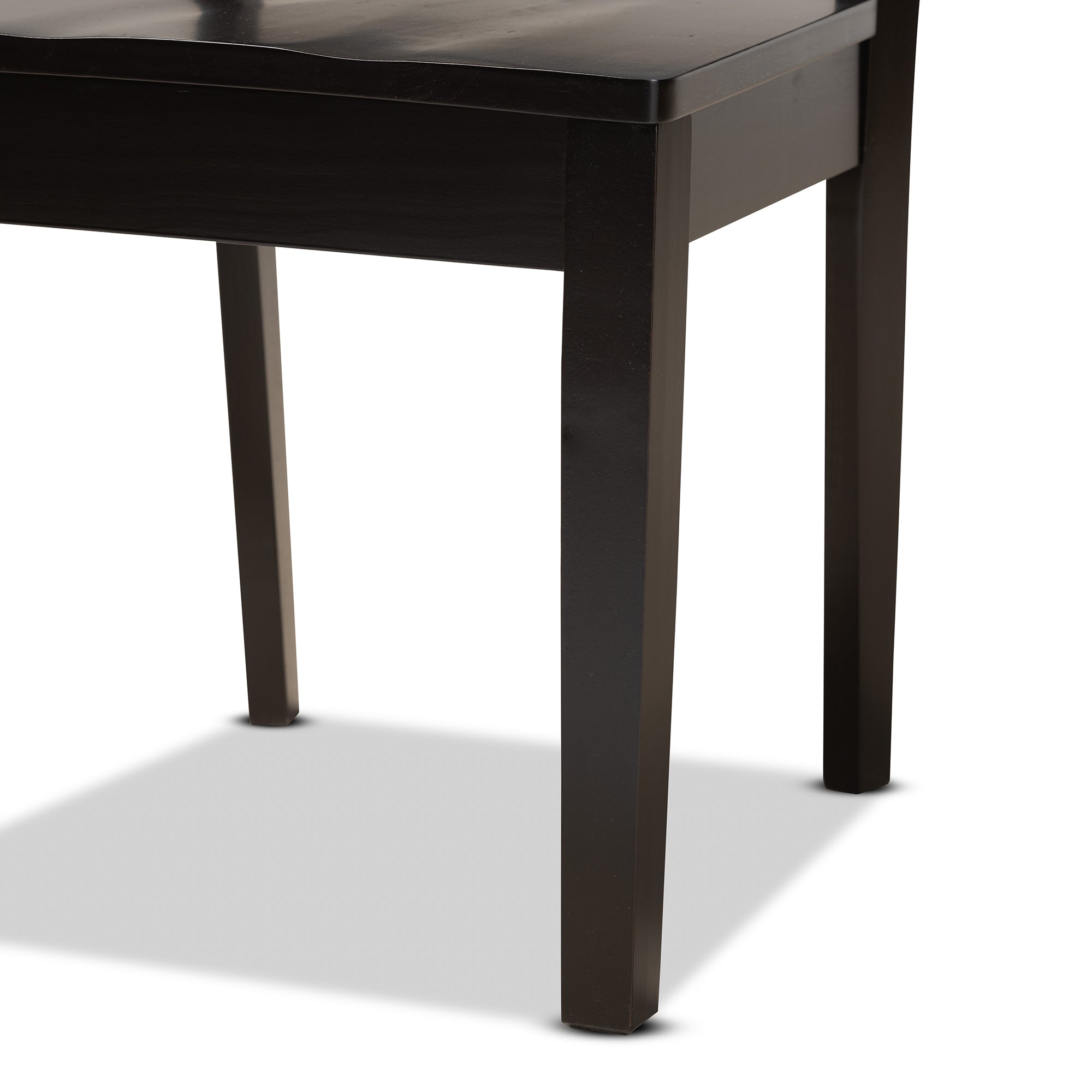 Baxton Studio Brava Modern and Contemporary Dark Brown Finished Wood 5-Piece Dining Set