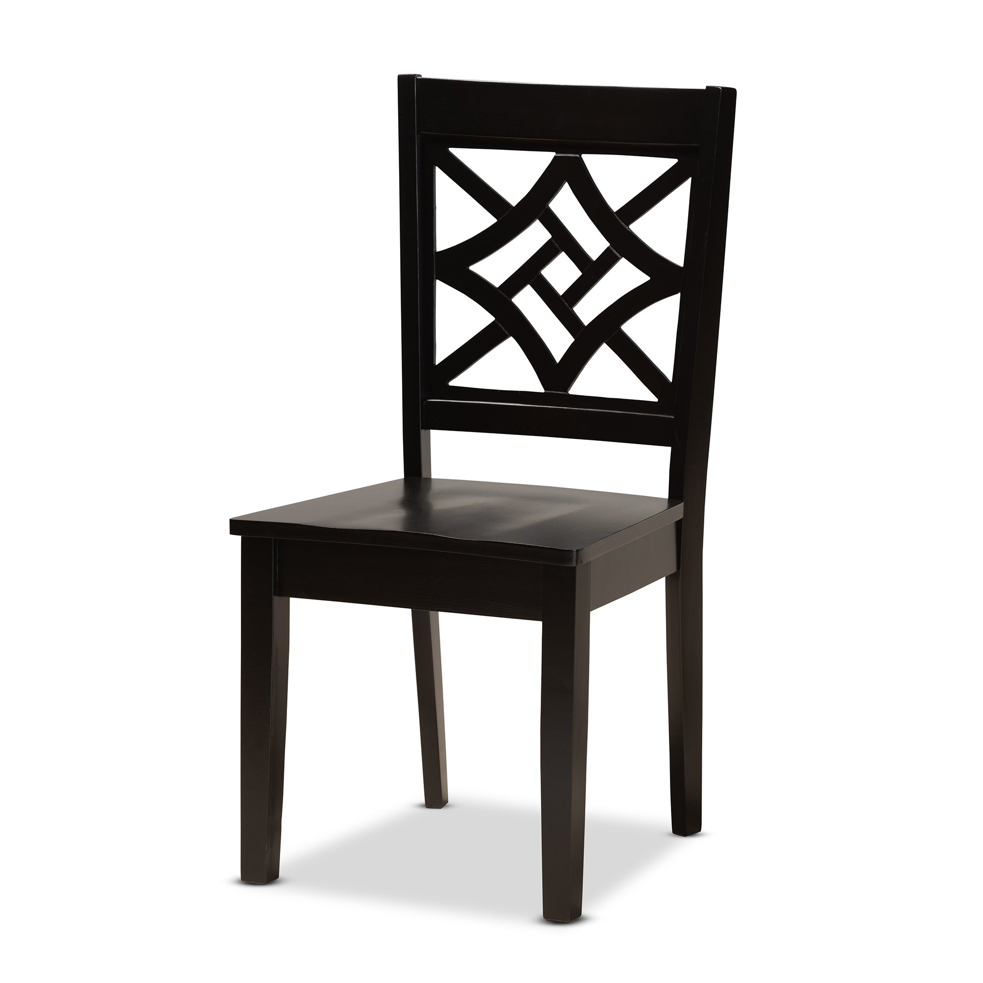 Baxton Studio Kaila Modern and Contemporary Dark Brown Finished Wood 5-Piece Dining Set