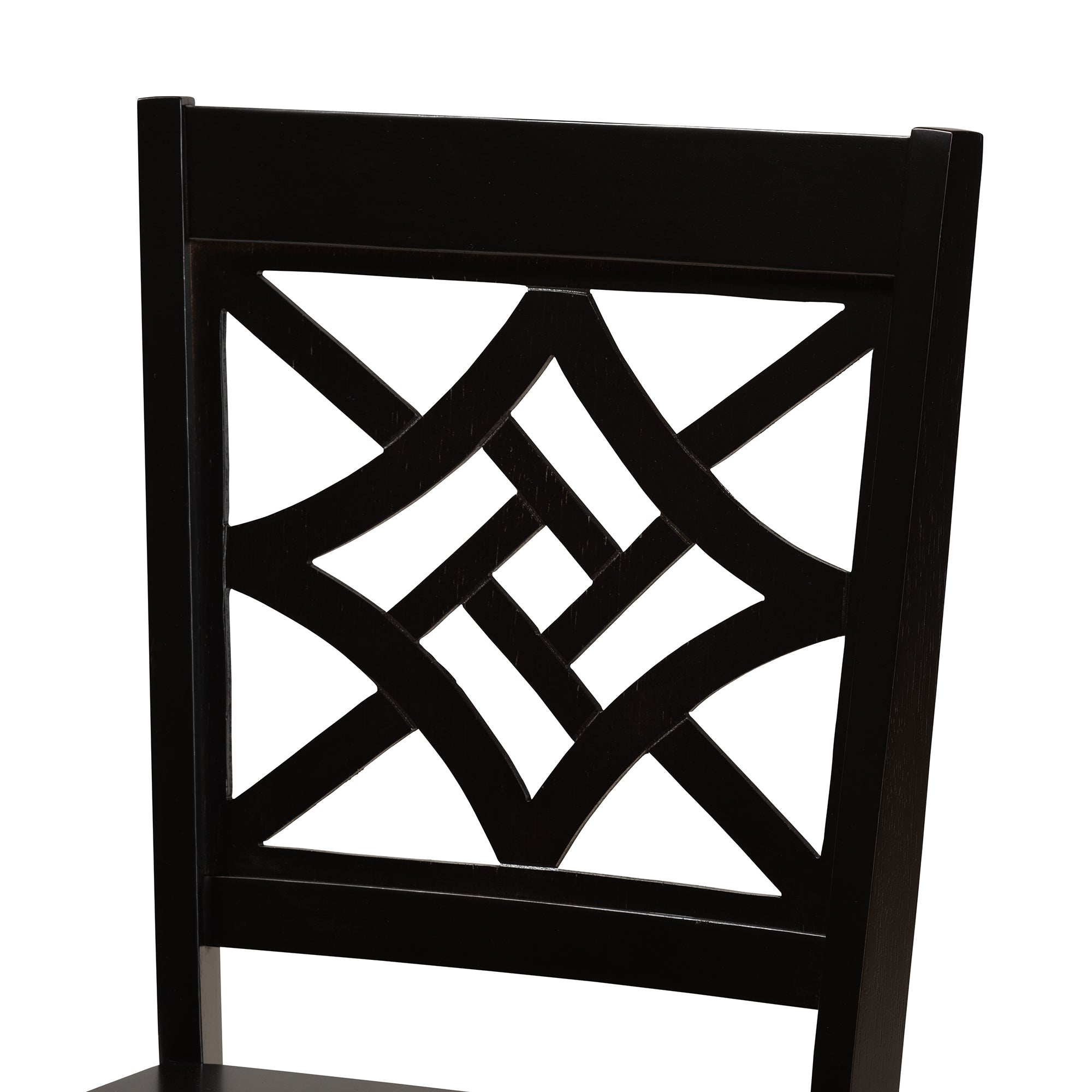 Baxton Studio Kaila Modern and Contemporary Dark Brown Finished Wood 5-Piece Dining Set